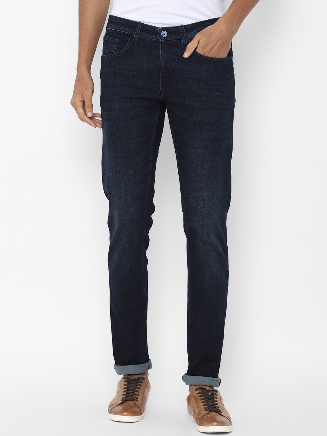 

Allen Solly Men Navy Blue Skinny Fit Light Fade Jeans