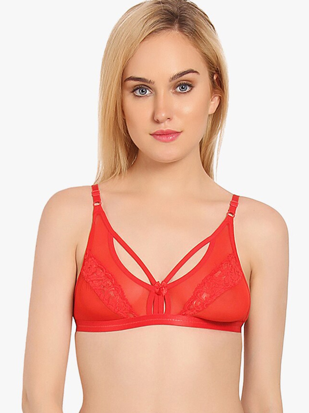 

Innocence Women Maroon Solid Lingerie Set