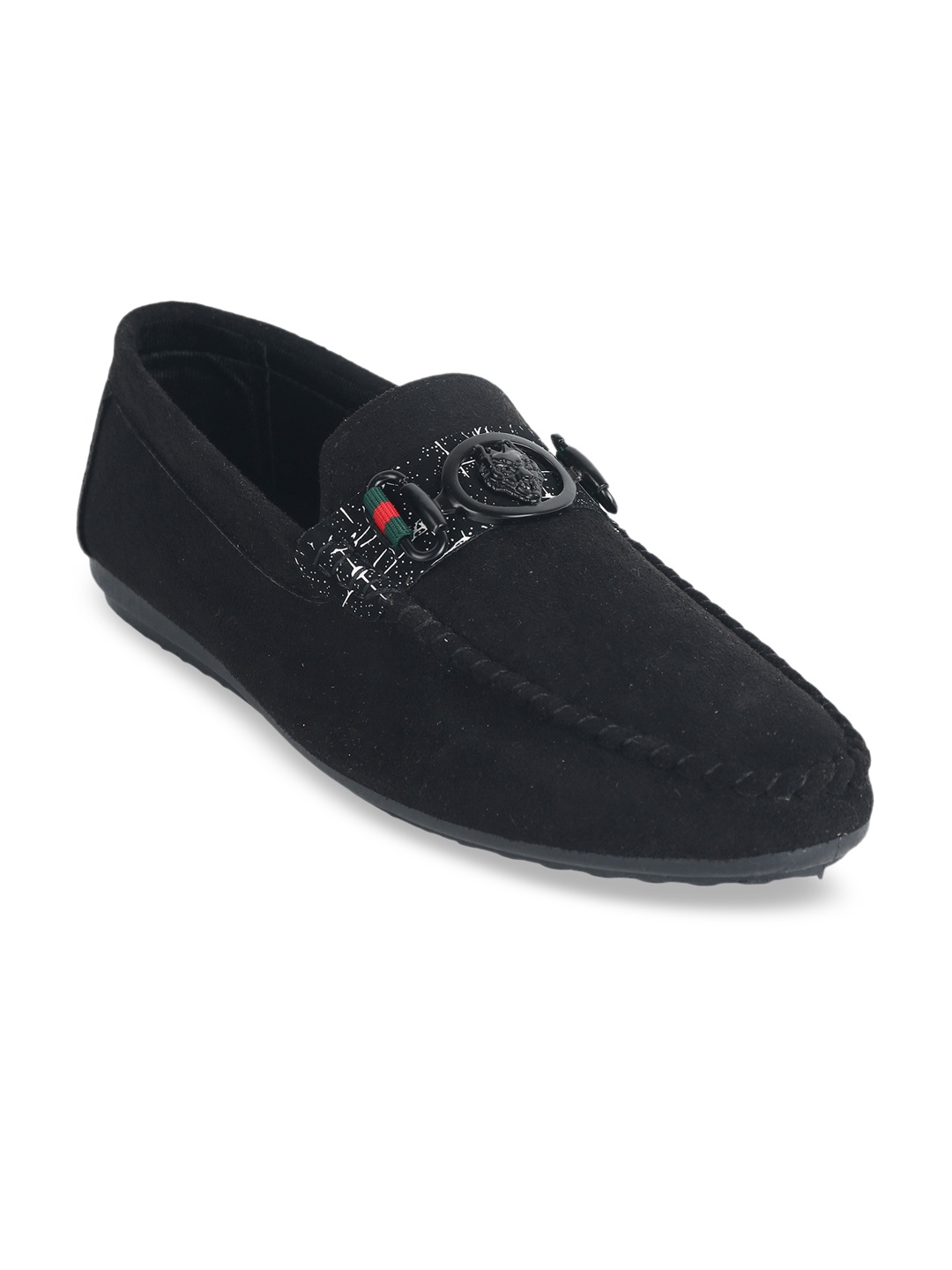 

CIPRAMO SPORTS Men Black Velvet Loafers