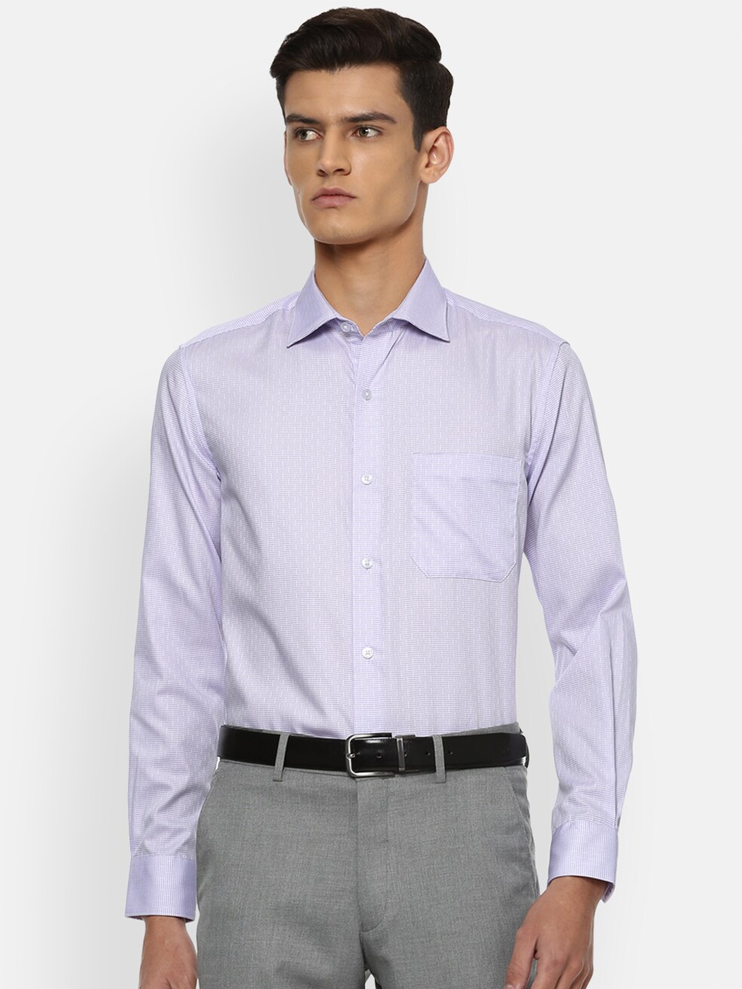 

Louis Philippe Men Purple Formal Shirt