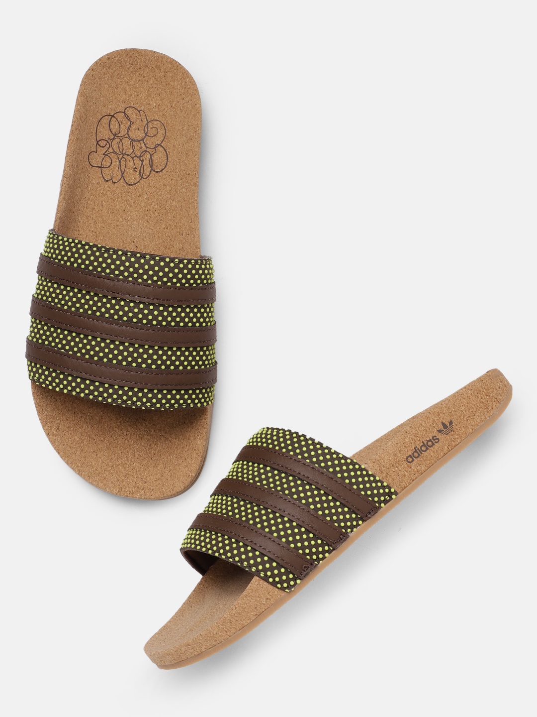 

ADIDAS Originals Men Brown & Brown Comfort Sandals
