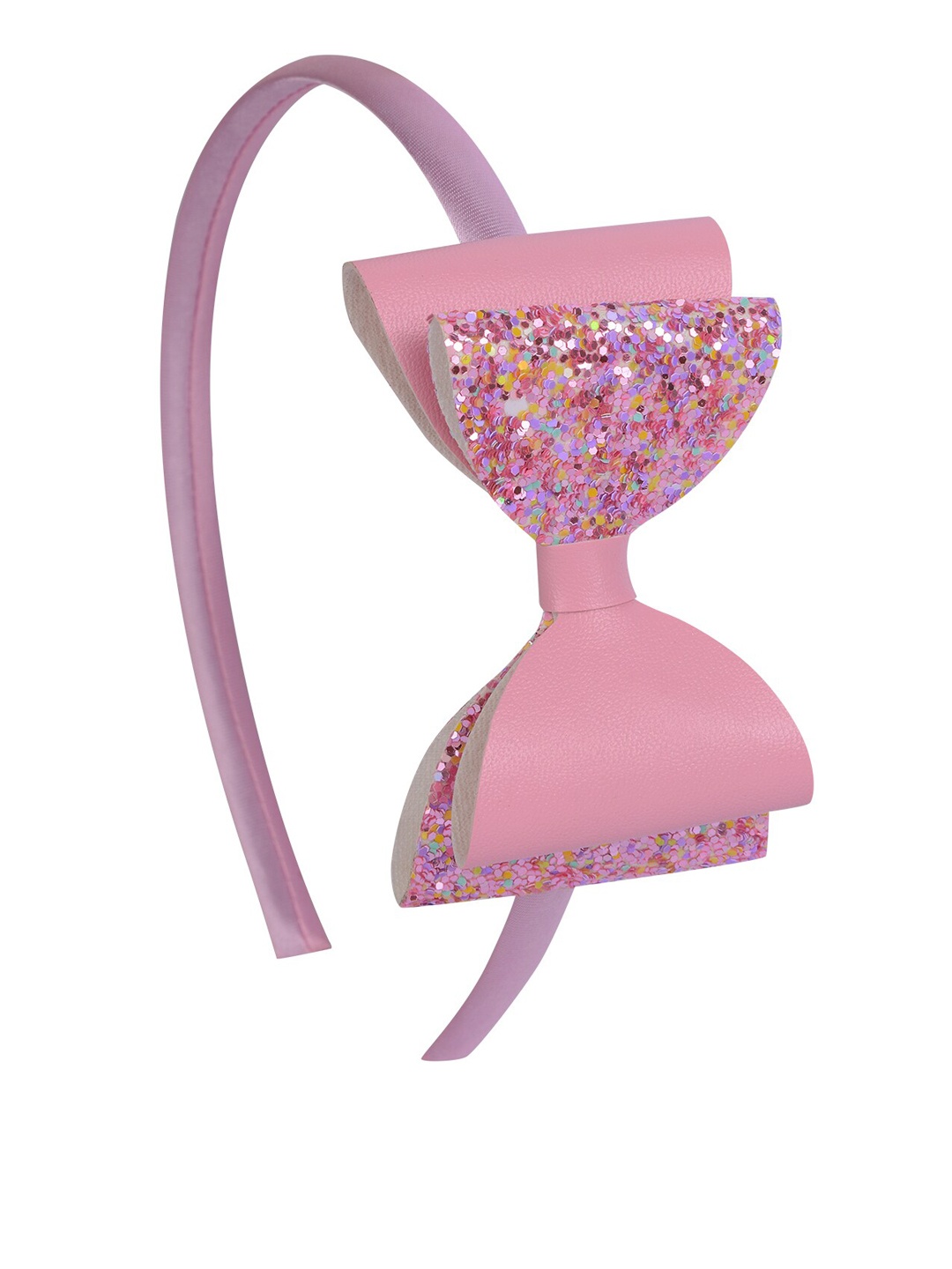 Aye Candy Girls Glitter Pink Bow Hairband