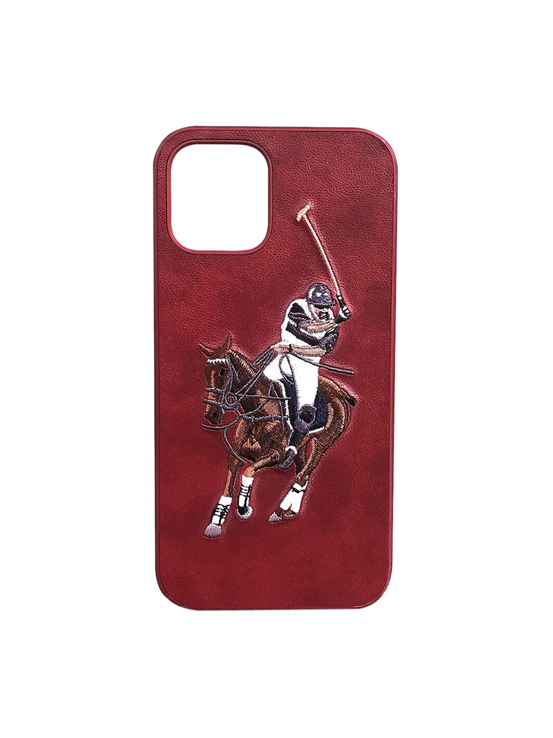 

TREEMODA Red Quirky Leather iPhone 12 Pro Max Back Case