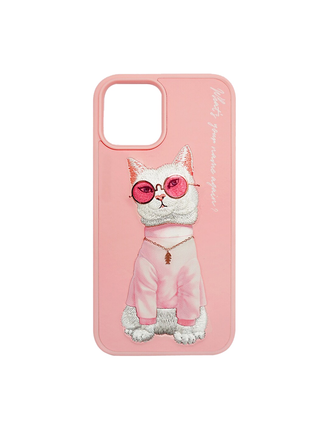 

TREEMODA Pink Quirky Leather iPhone 13 Pro Max Back Case