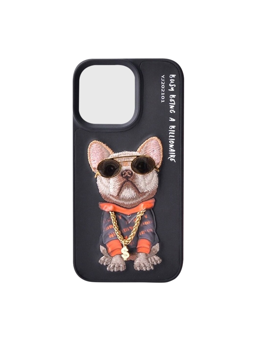 

Treemoda Black & Orange NM Series Swag Dog iPhone 13 Back Case