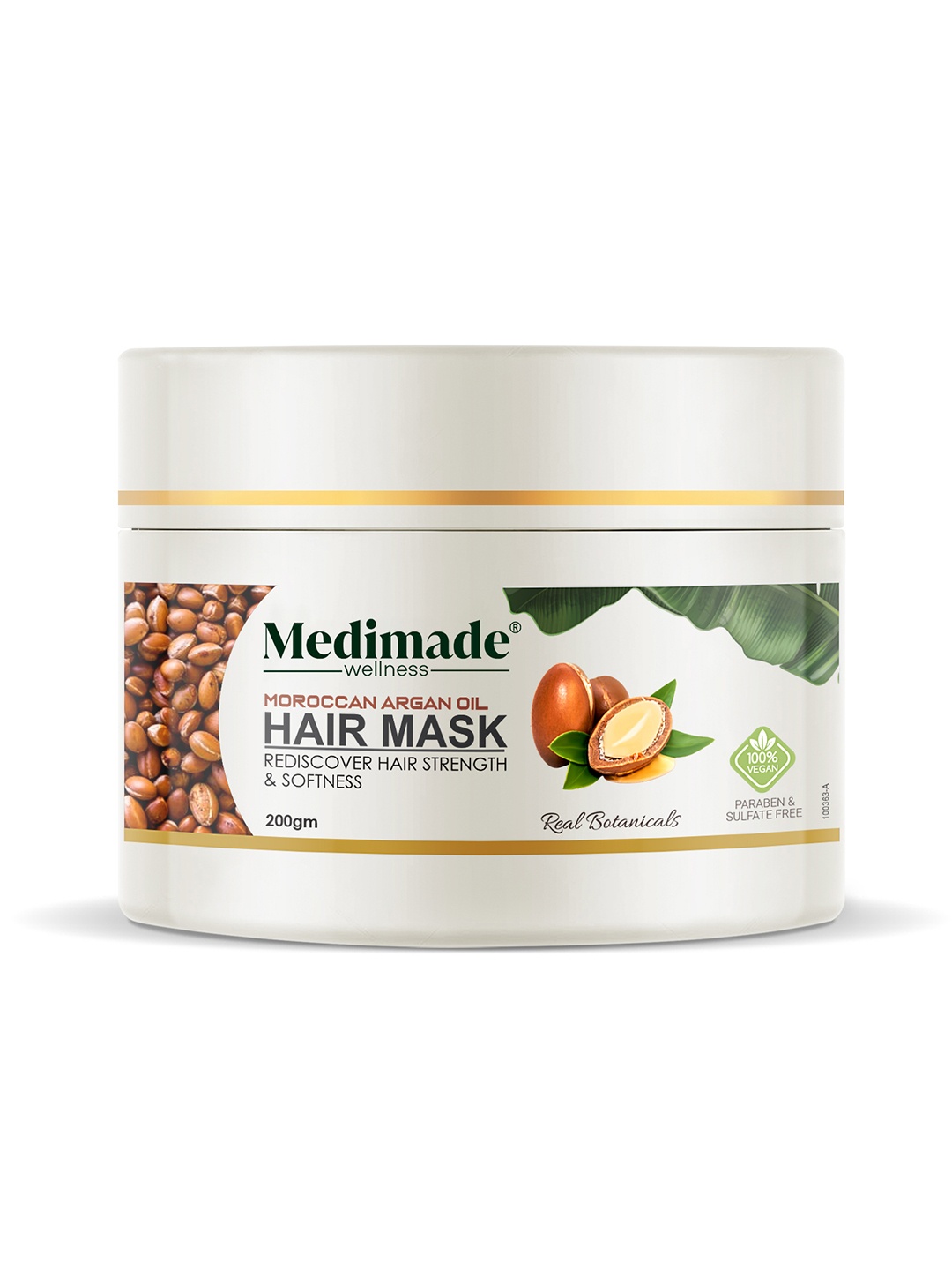 

Medimade Wellness Moroccan Argan Oil Hair Mask - 200 g, White