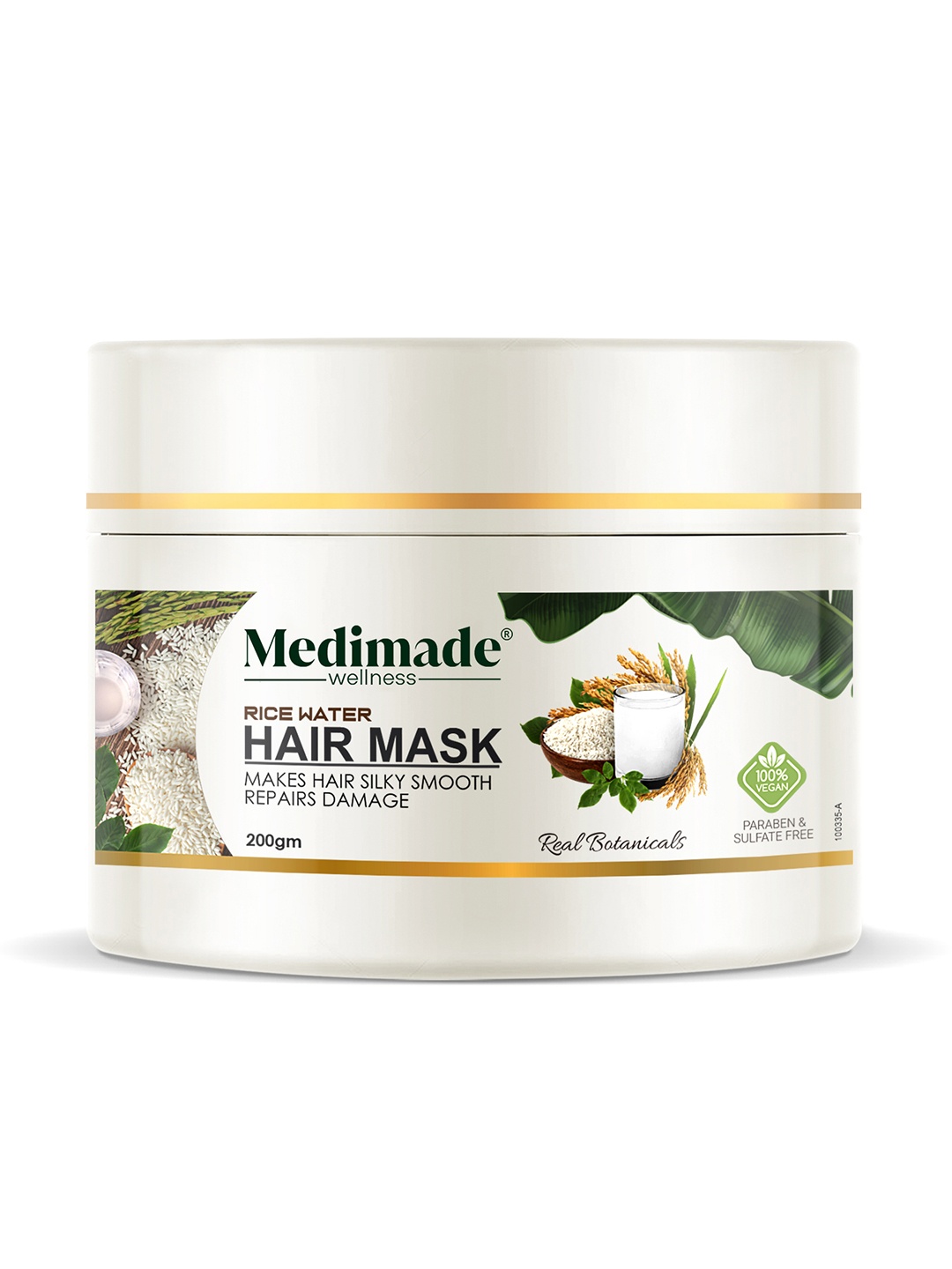 

Medimade Wellness Rice Water Hair Mask - 200 g, White