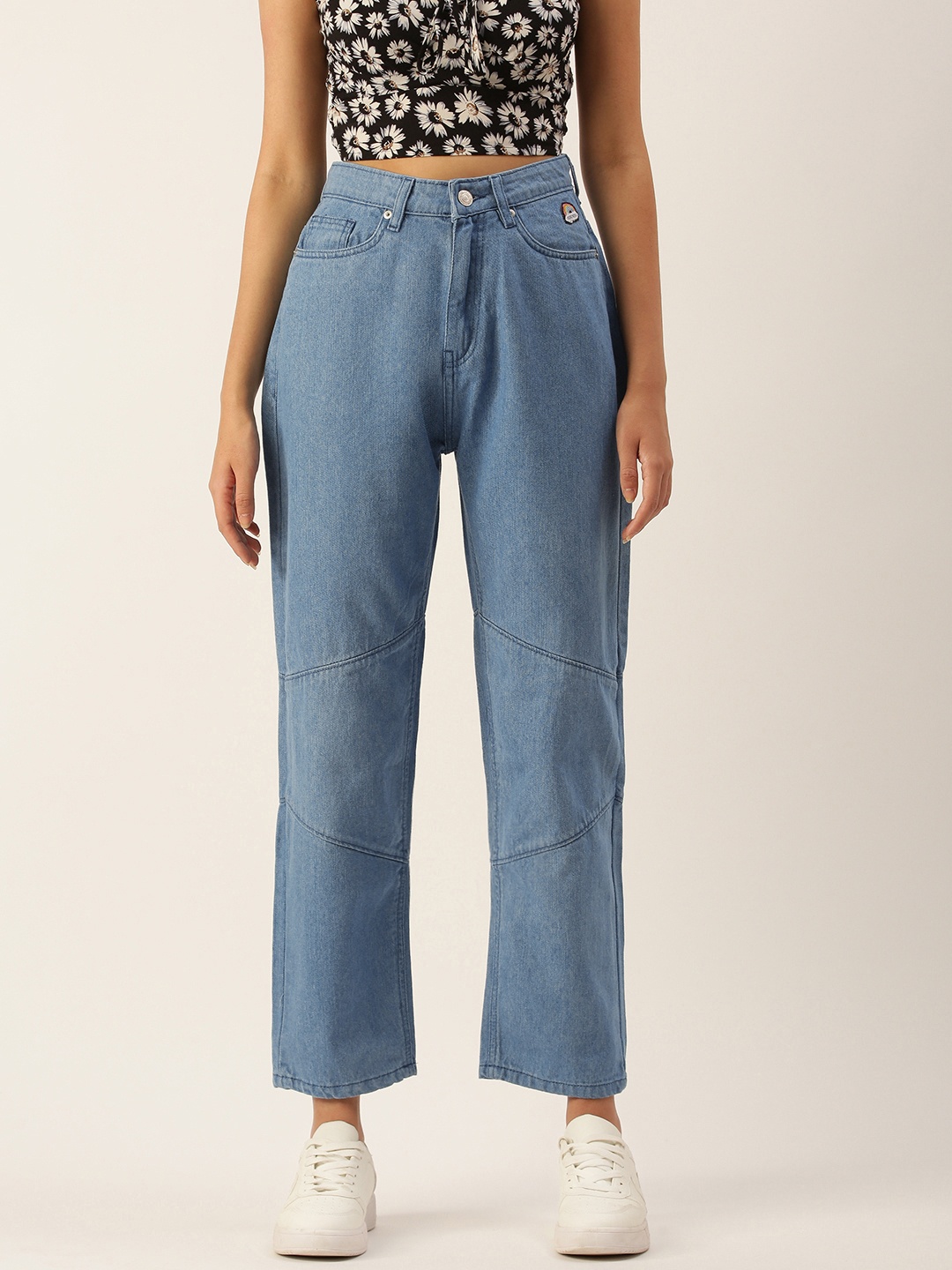 

FOREVER 21 Women Denim Solid Stretchable Casual Jeans, Blue