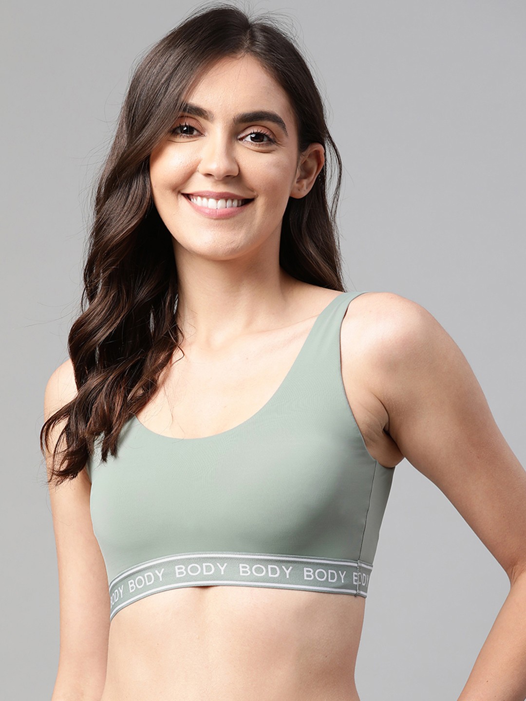 

Marks & Spencer Grey With A Tinge Of Green Solid Everyday Bra
