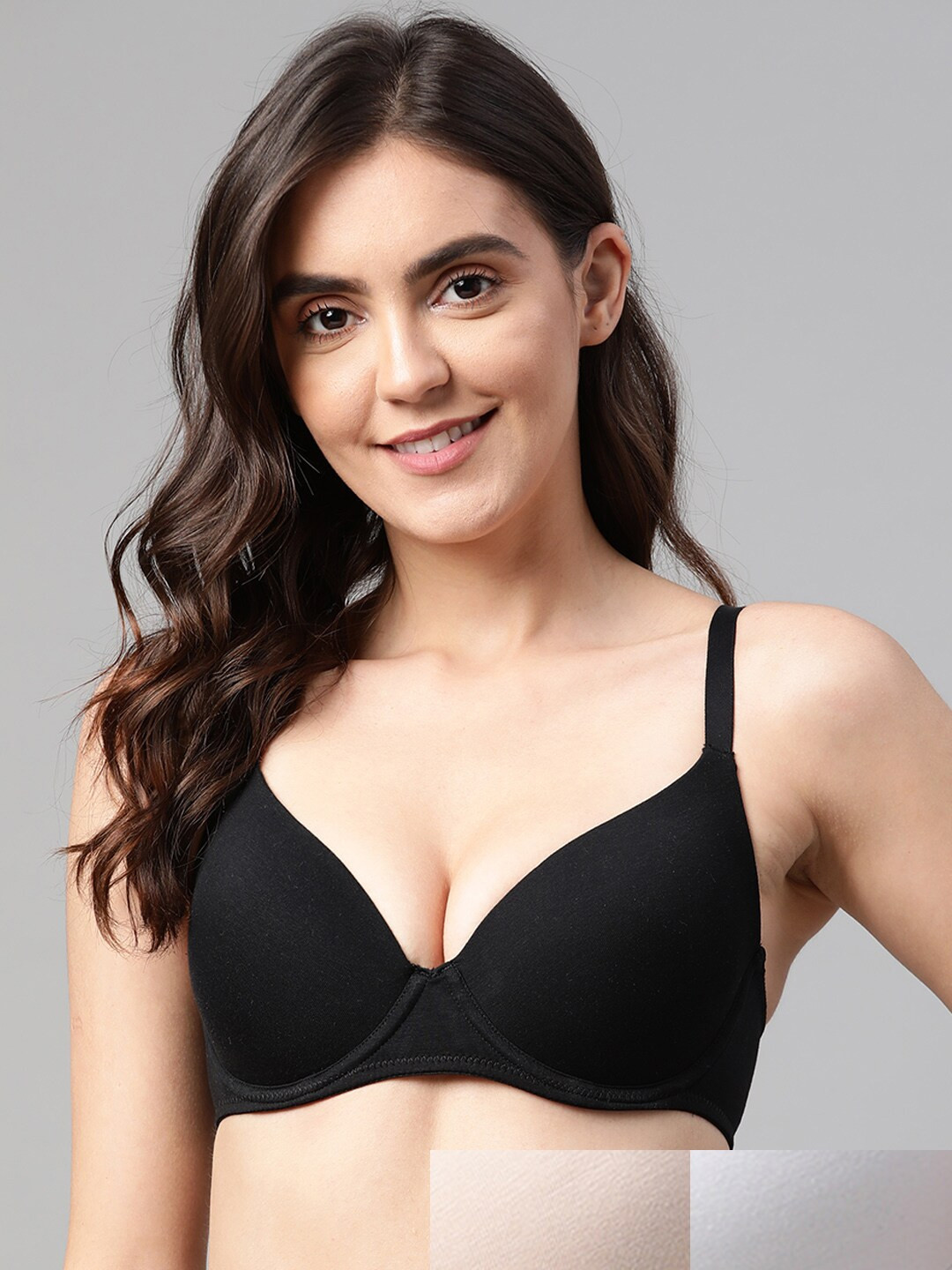 

Marks & Spencer Pack Of 3 Bra - Underwired Lightly Padded, Black