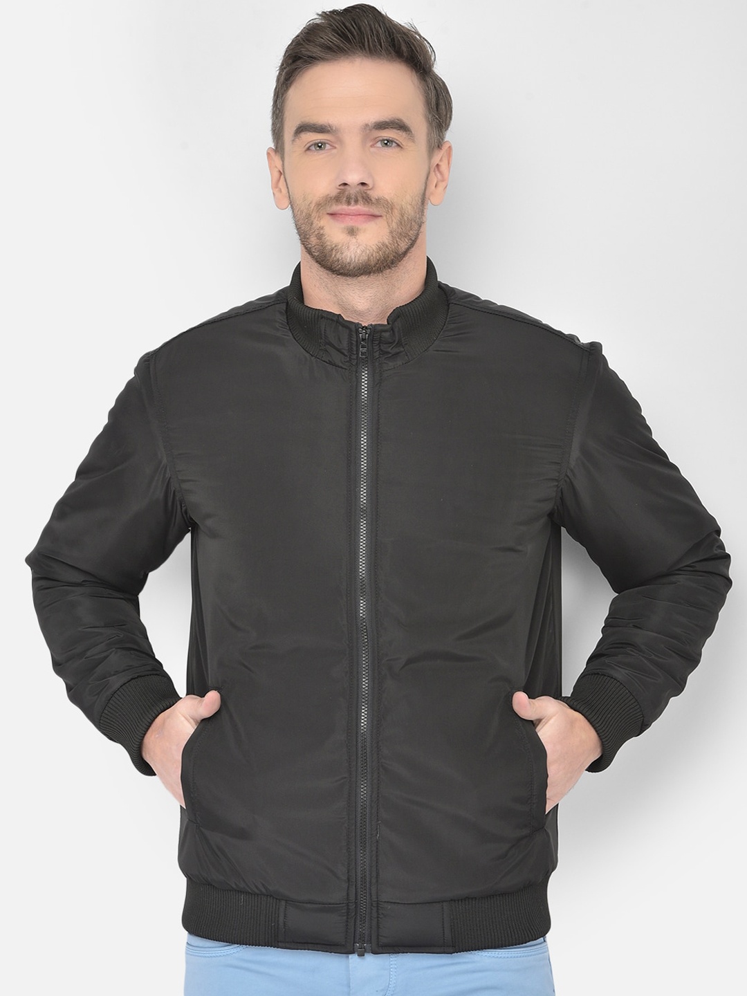 

Canary London Men Black Bomber Jacket
