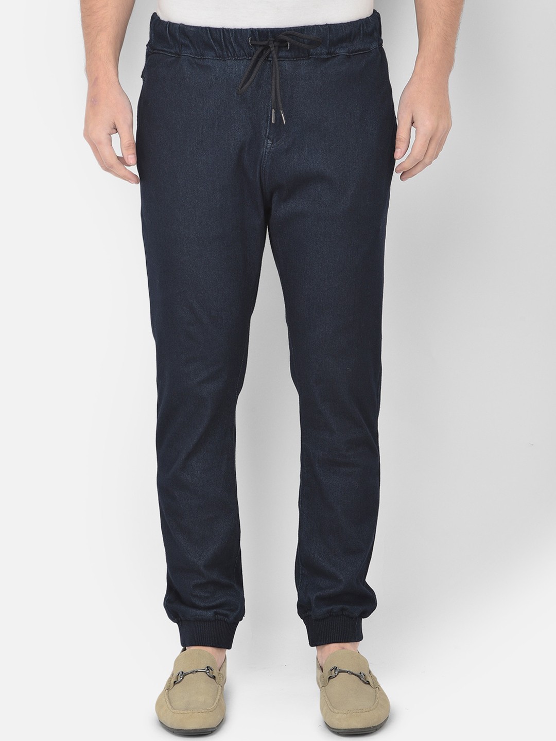 

Canary London Men Blue Smart Jogger Low-Rise Stretchable Jeans
