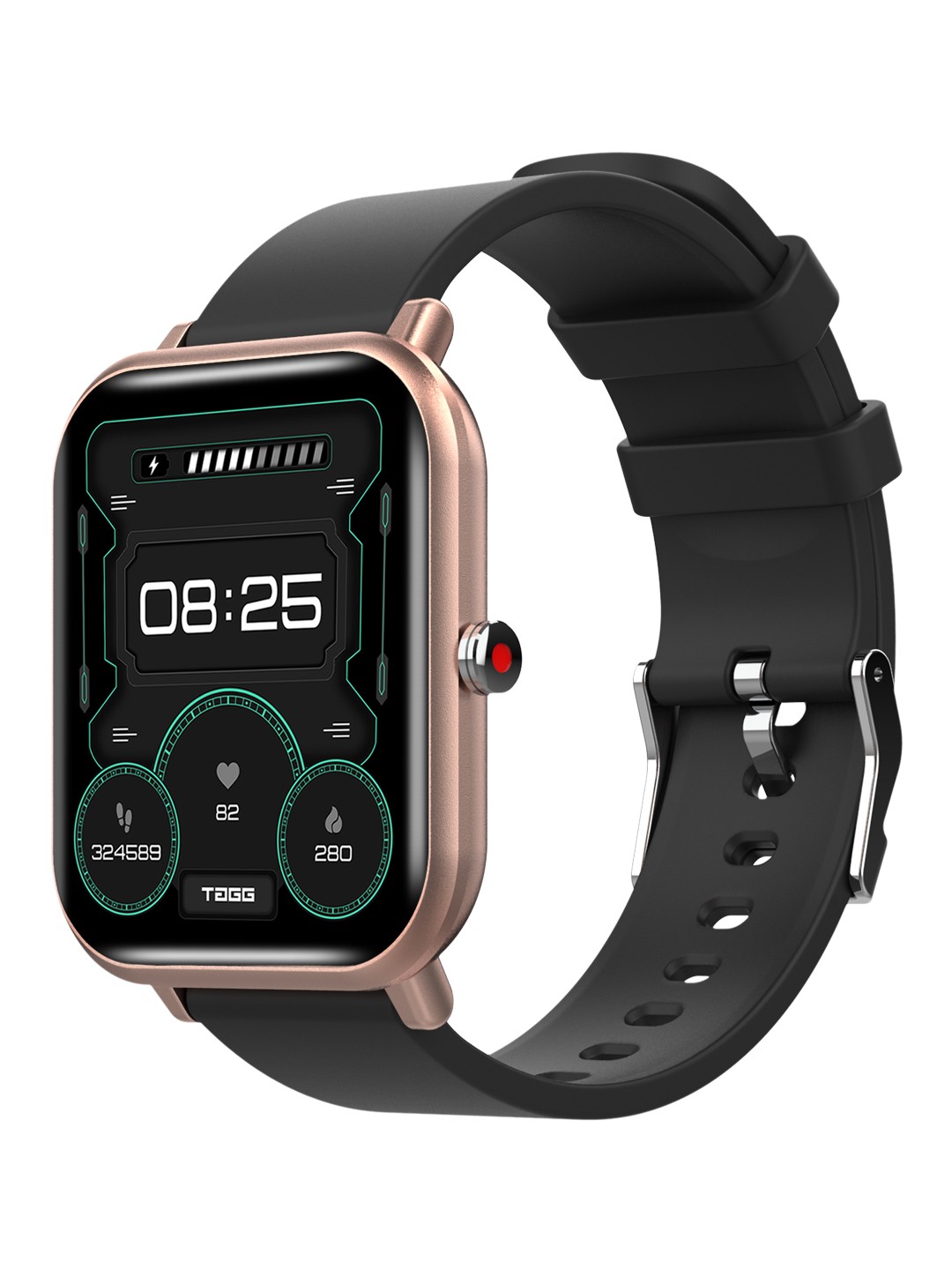 

TAGG Unisex Charcoal Black Verve Active Smartwatch with Realtek Chipset