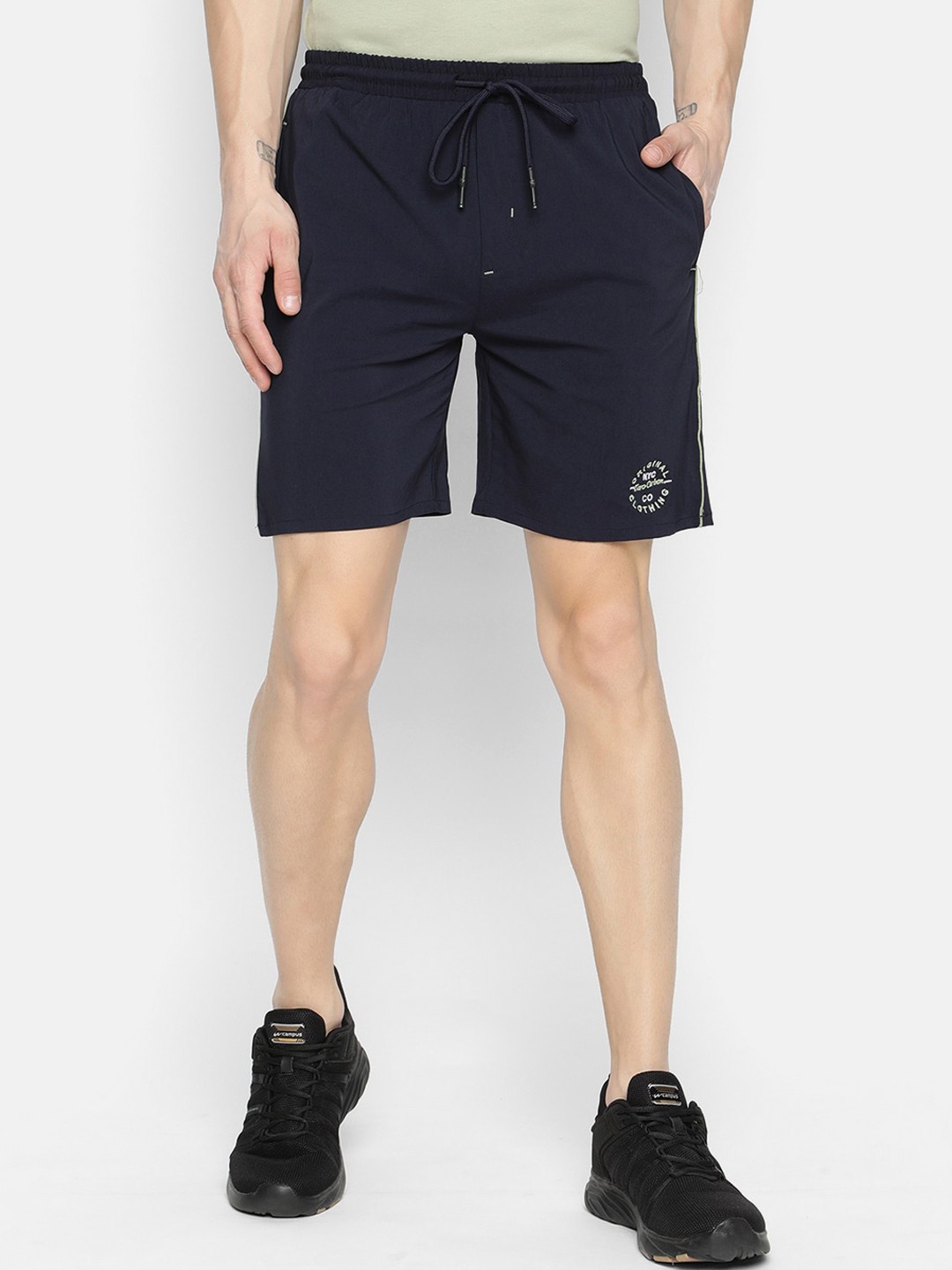 

V2 Value & Variety Men Navy Blue Solid Sports Shorts