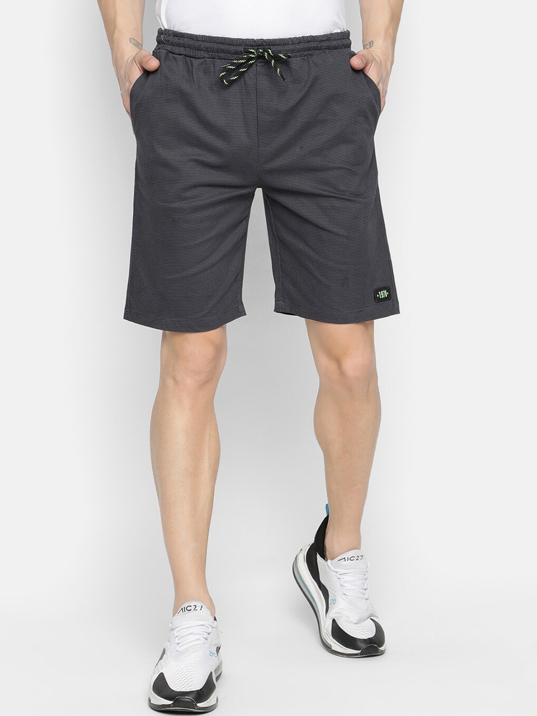 

V2 Value & Variety Men Grey Bermuda Shorts