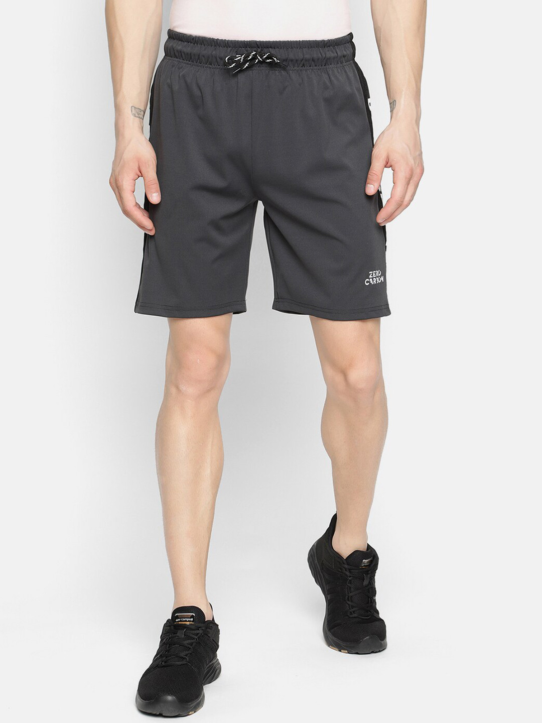

V2 Value & Variety Men Grey Typography Printed Sports Shorts