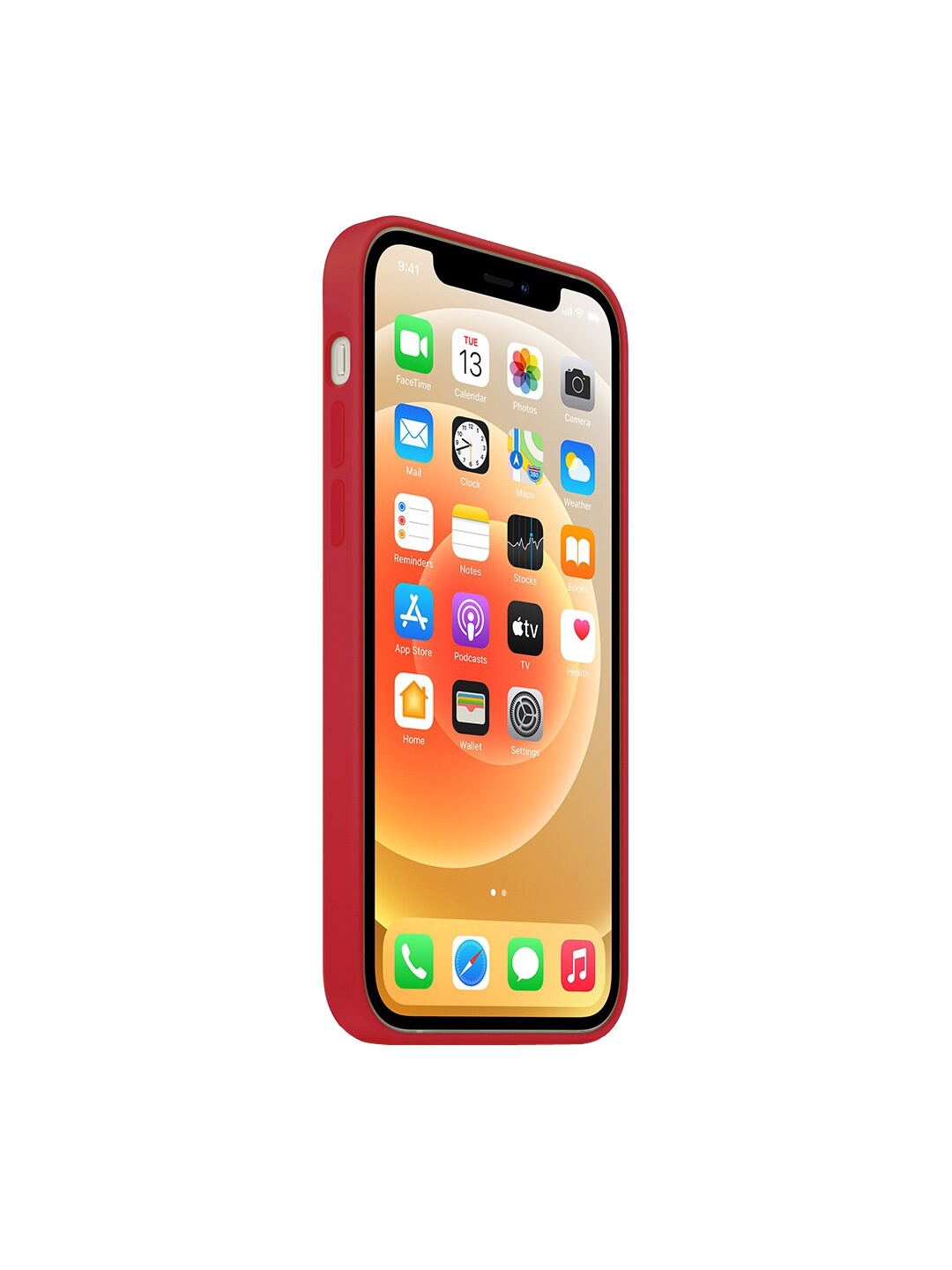 

TREEMODA Red Solid iPhone 12 Mini Back Case
