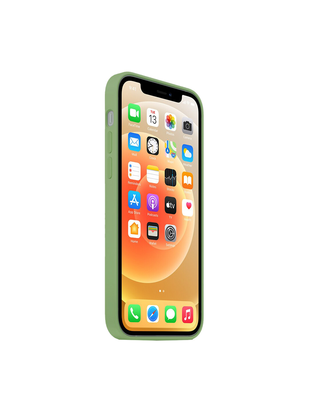 

TREEMODA Lime Green Solid iPhone 12 Pro Max Back Case