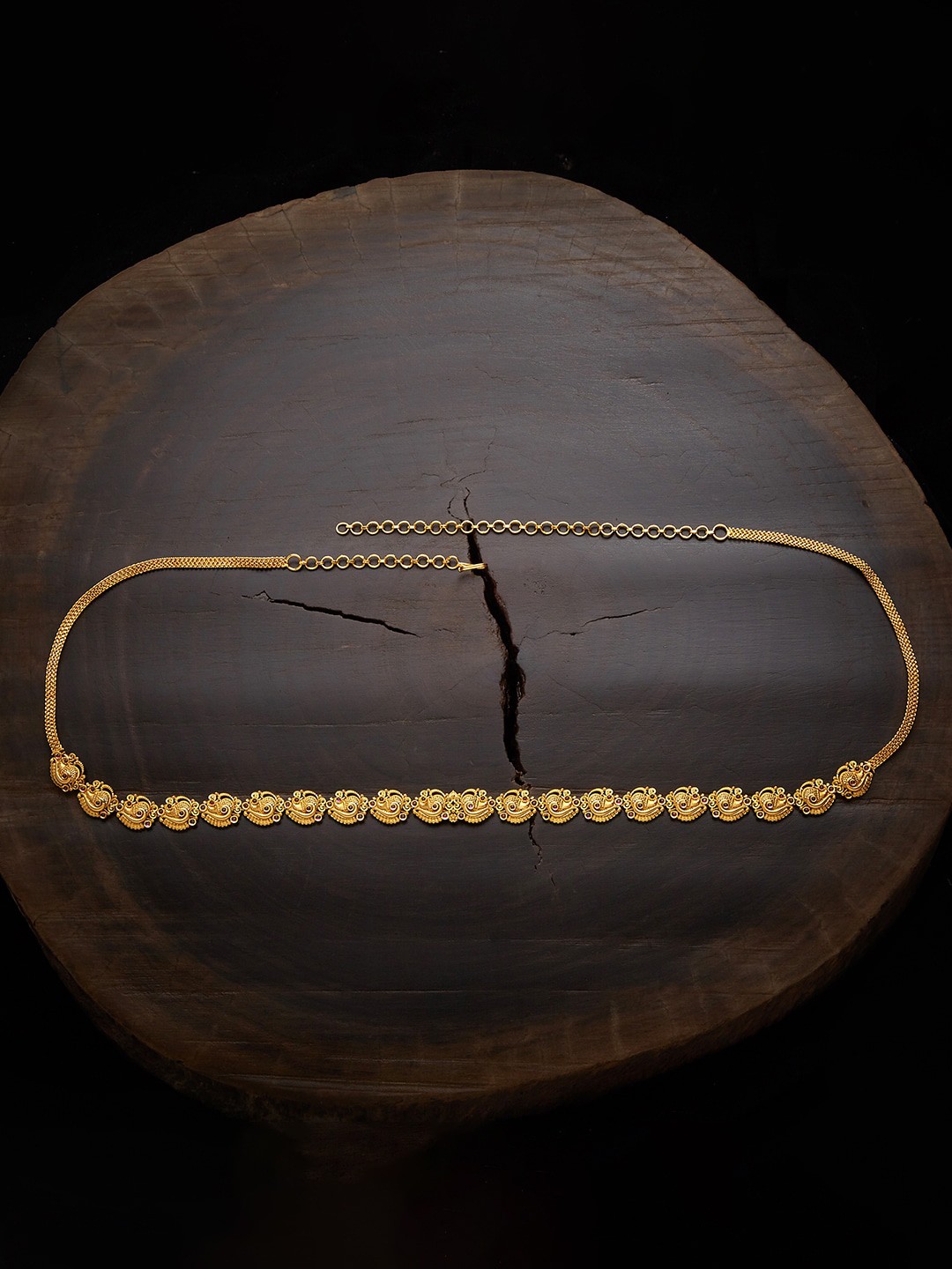 

Kushal's Fashion Jewellery Women Gold-Plated Studded & Beaded Antique Belt