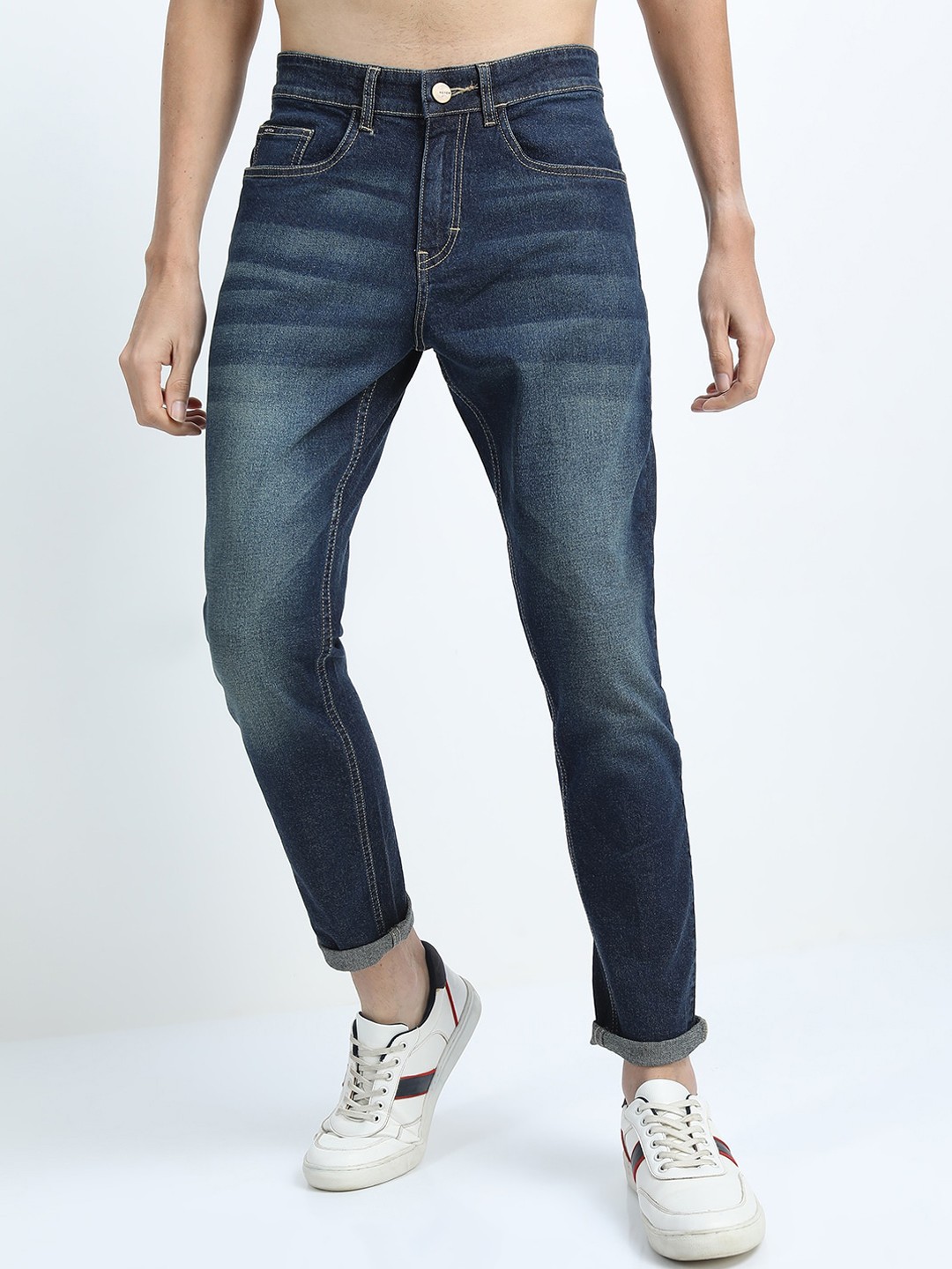 

KETCH Men Blue Tapered Fit Heavy Fade Jeans