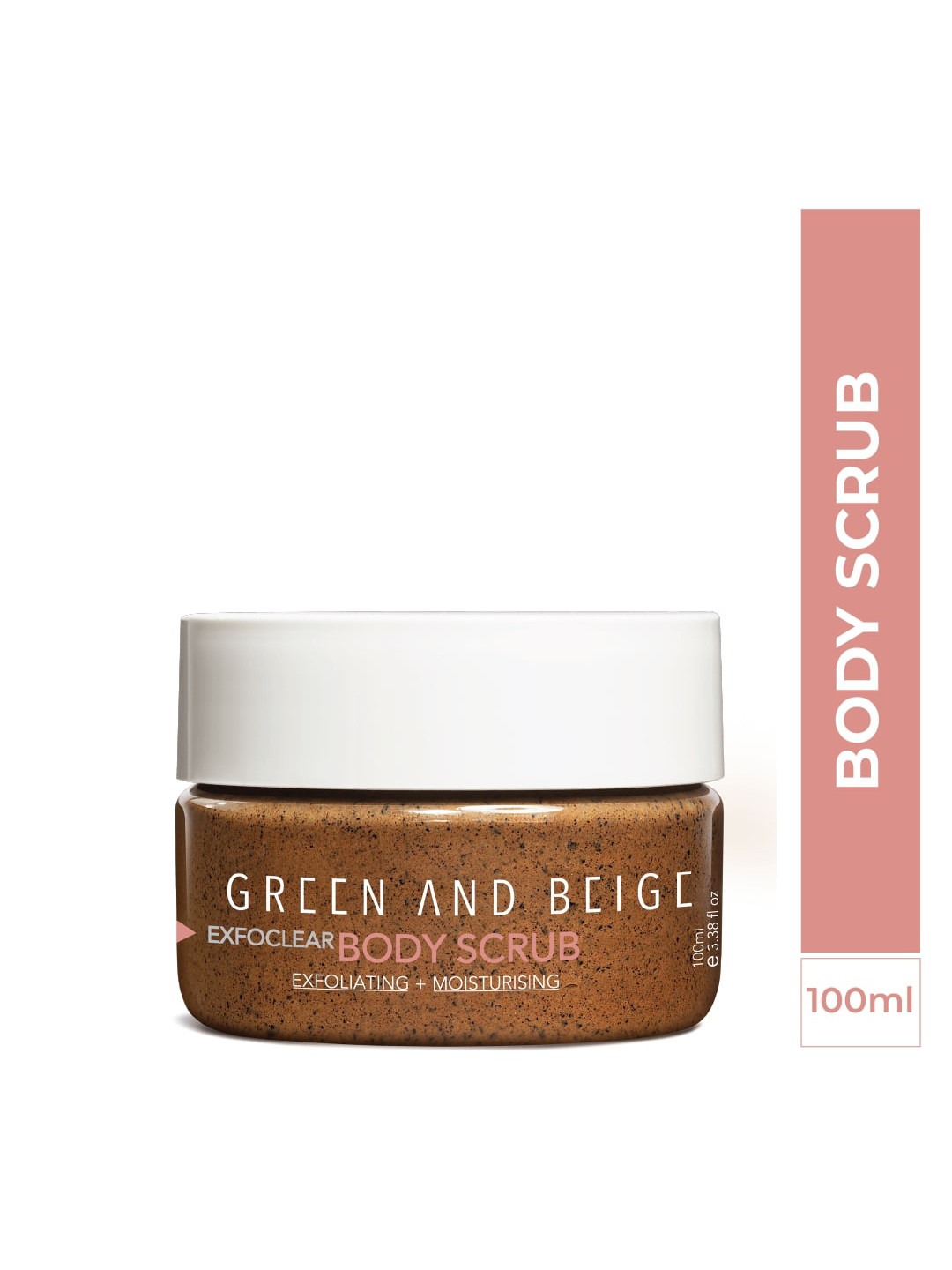 

GREEN AND BEIGE Brighten & Moisturise Body Scrub 100 g, Brown
