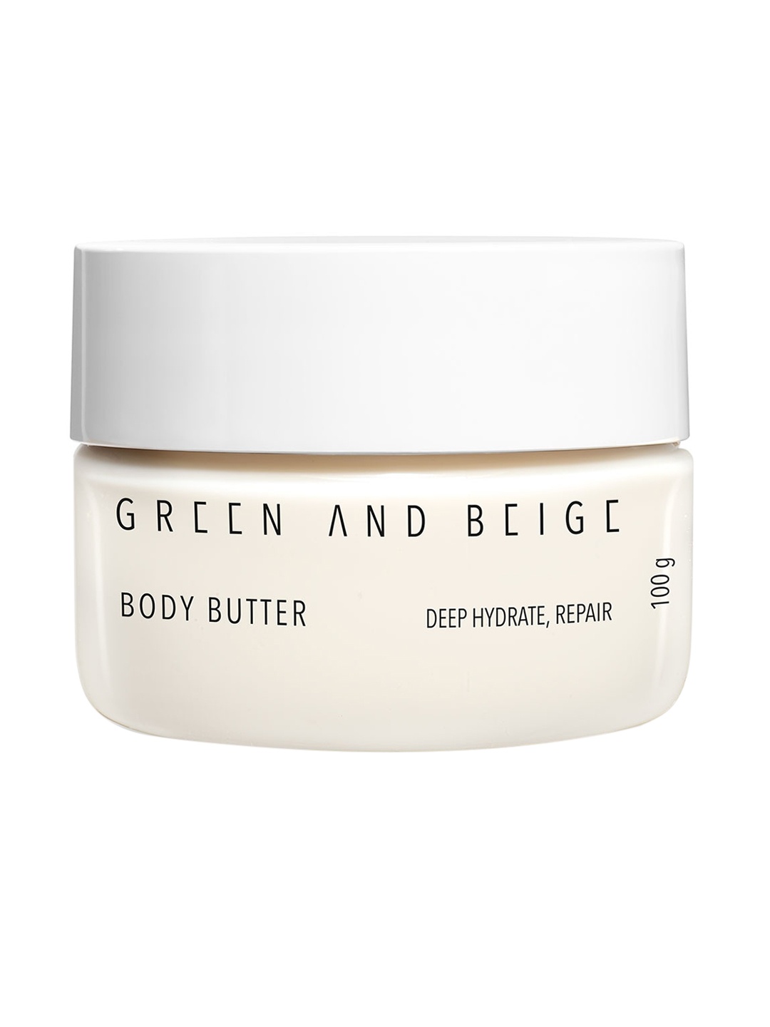 

GREEN AND BEIGE Deep Hydrate & Repair Body Butter Lotion 100 g, Transparent