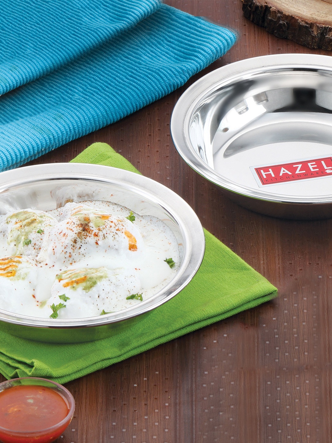 

HAZEL 2 Pieces Stainless Steel Glossy Bowls