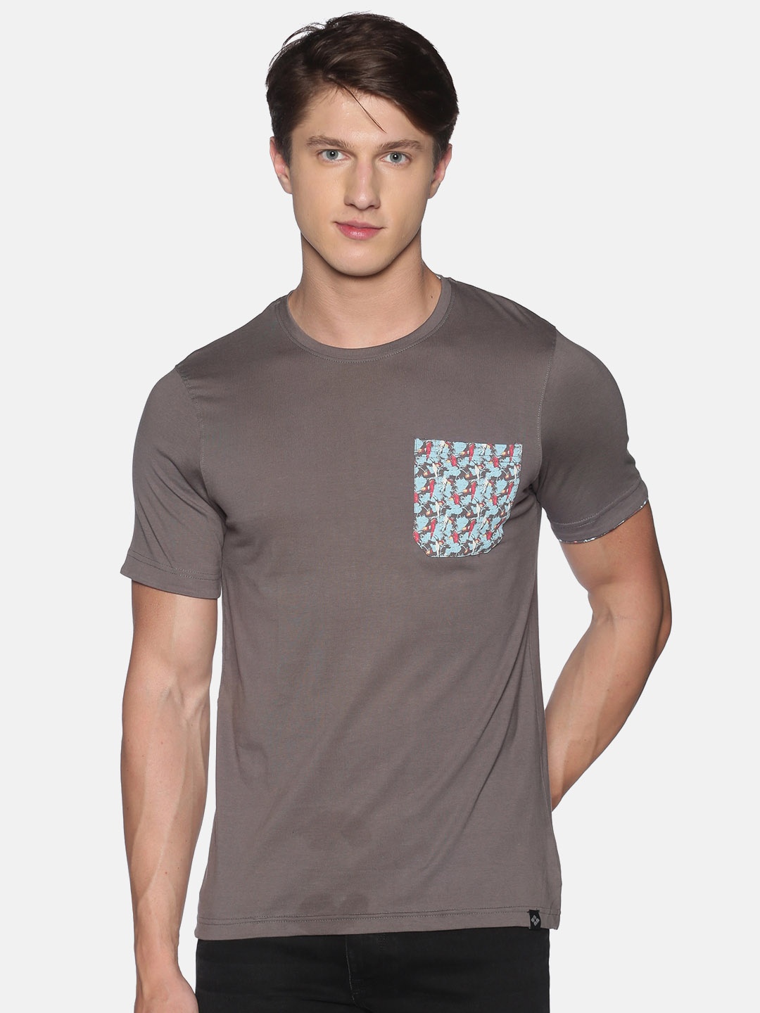 

Dollar Men Grey T-shirt