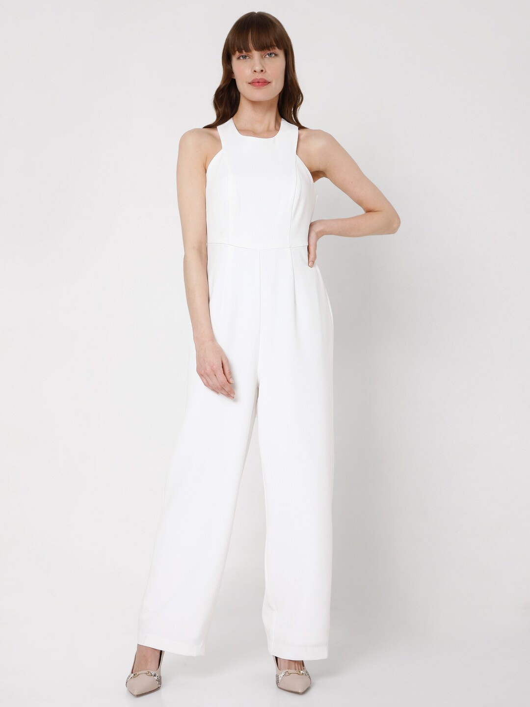 

Vero Moda White Basic Jumpsuit