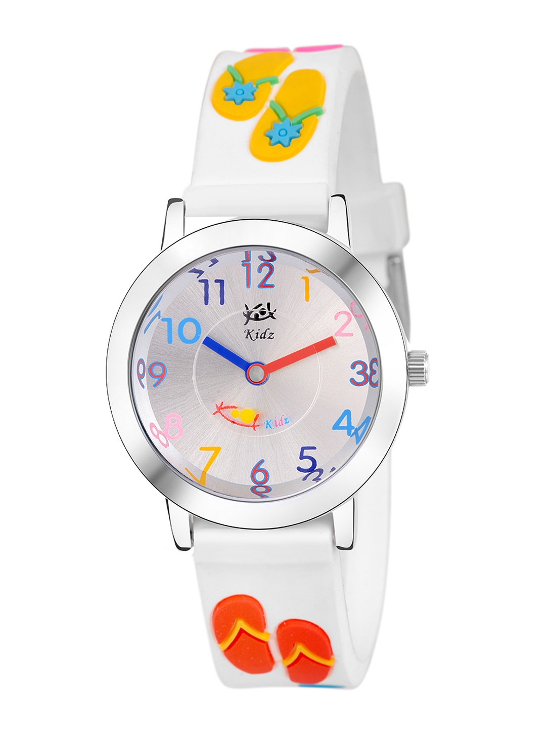

Kool Kidz Unisex Kids Multicoloured Brass Printed Dial & White Straps Analogue Watch KOOL KIDZ KK 302 WH