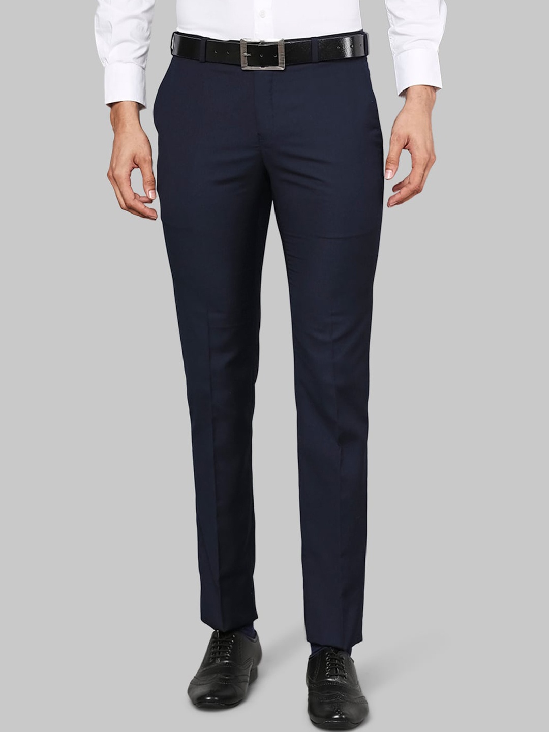 

Raymond Men Blue Slim Fit Trousers