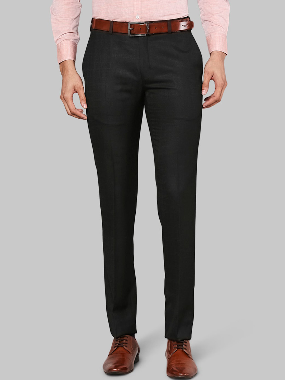 

Raymond Men Black Slim Fit Trousers
