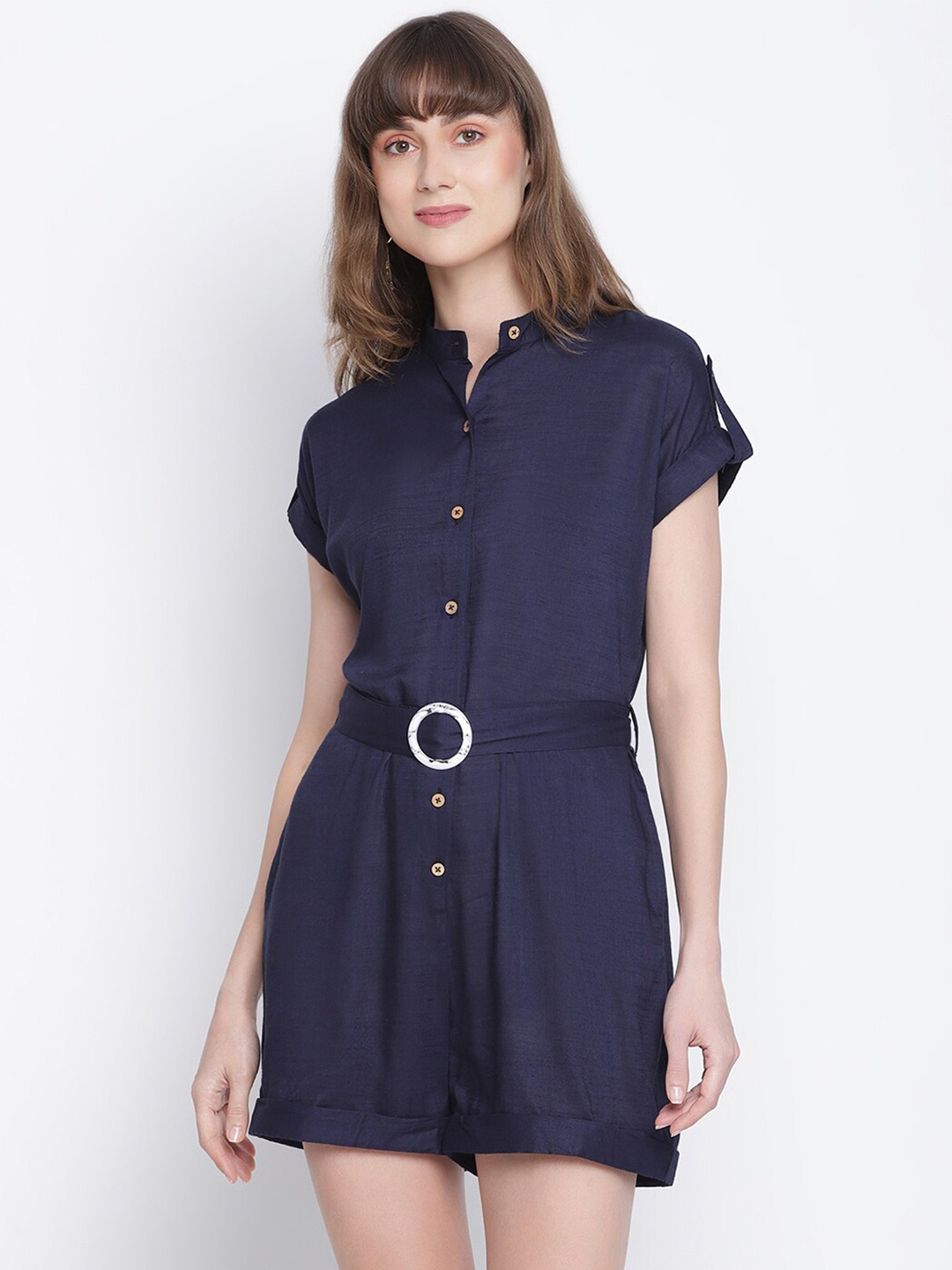 

DRAAX Fashions Women Blue Playsuit