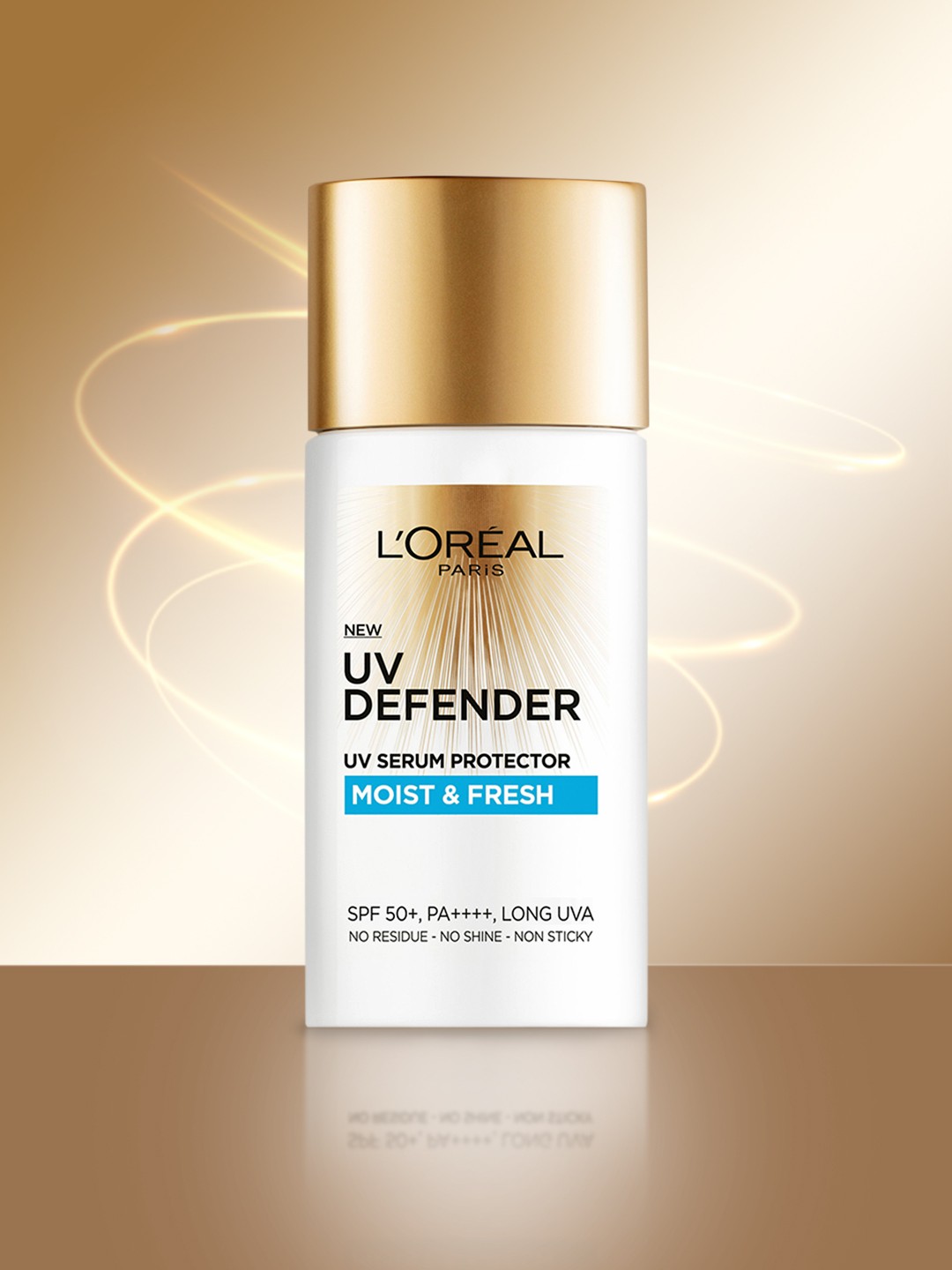 

LOreal Paris UV Defender Serum Protector Moist & Fresh Sunscreen SPF 50+ - 50 ml, White