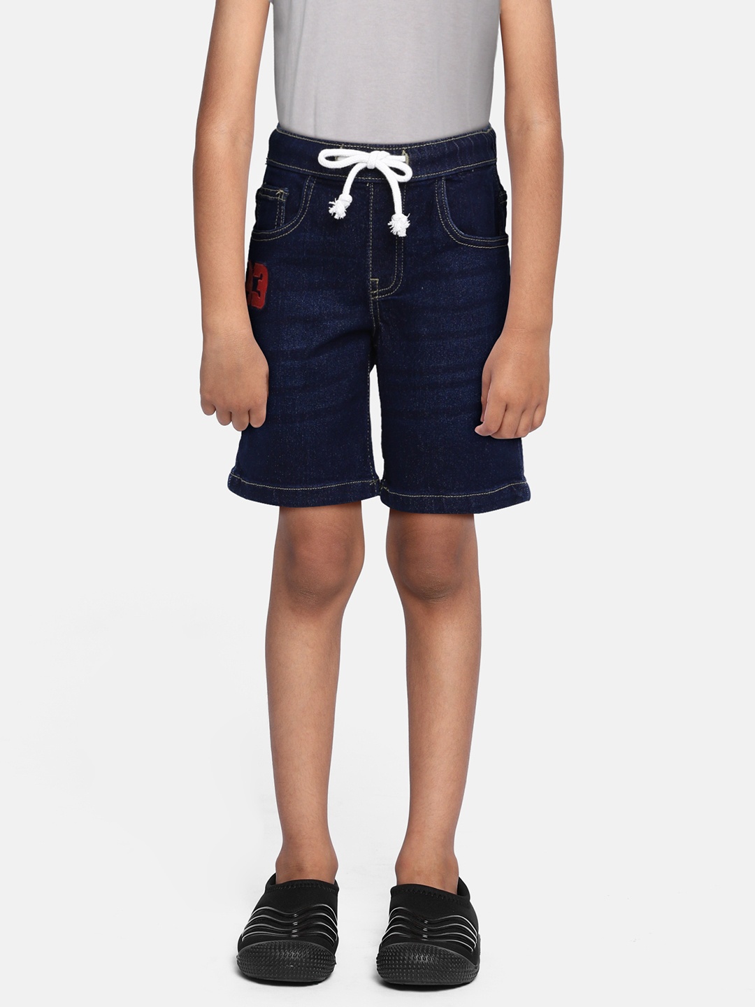 

Killer Boys Navy Blue Regular Fit Denim Shorts