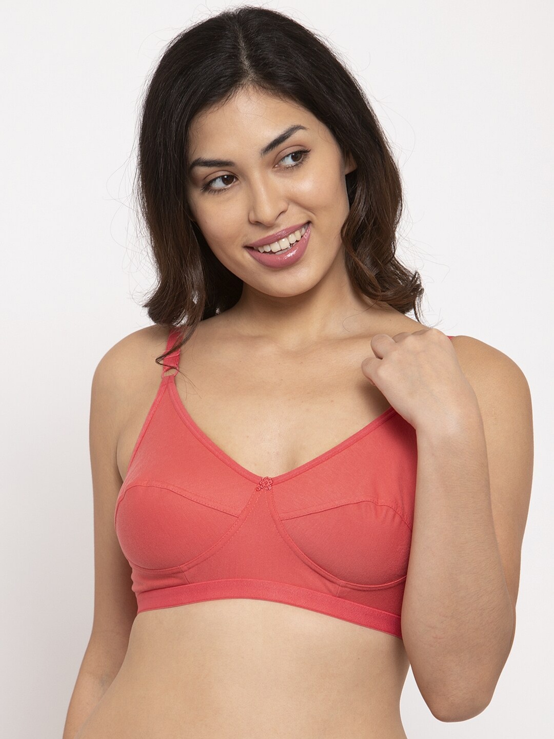 

Innocence Coral Solid Non-Padded Everyday Bra