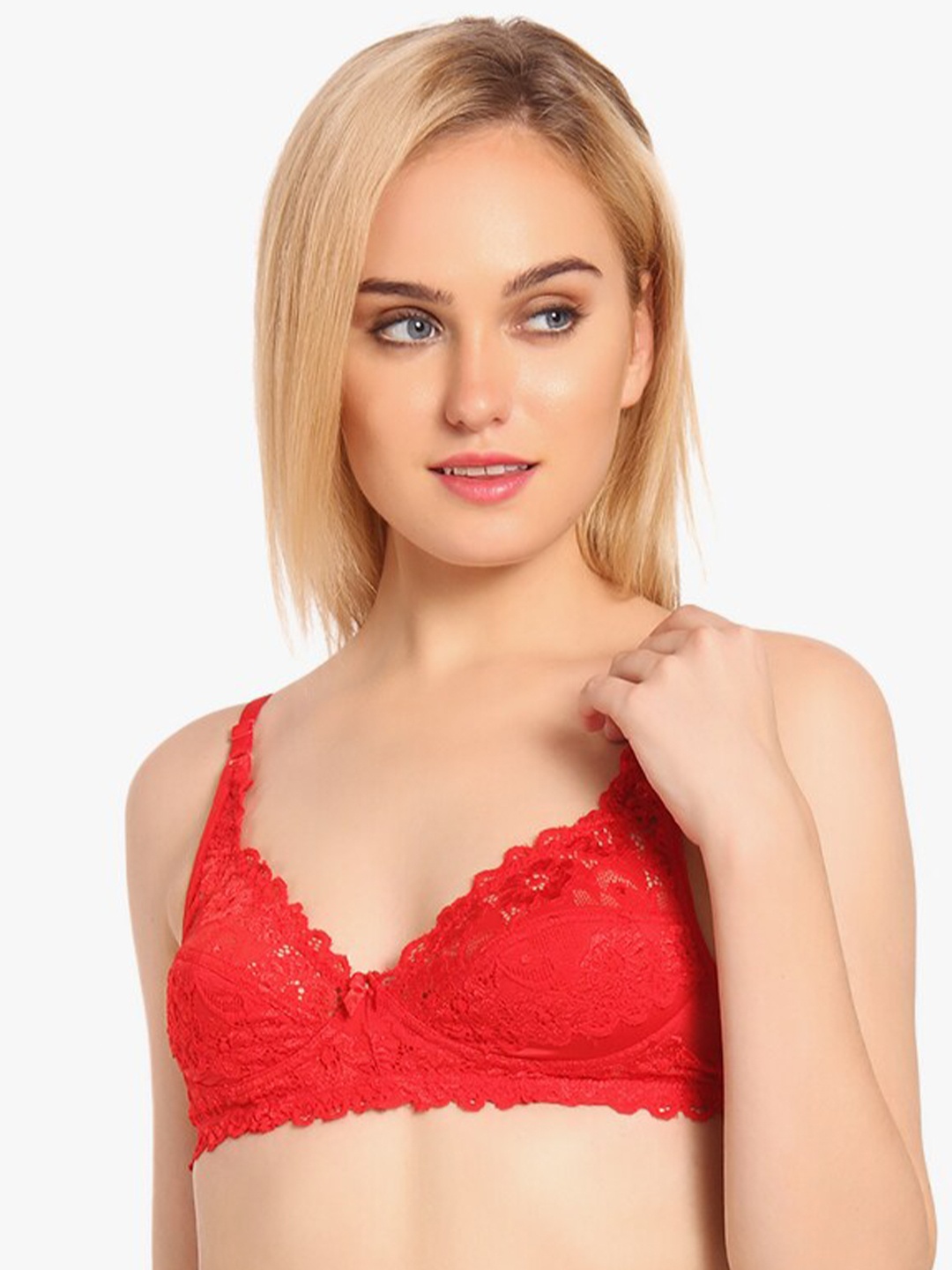 

Innocence Red Non Padded Non Wired Bra