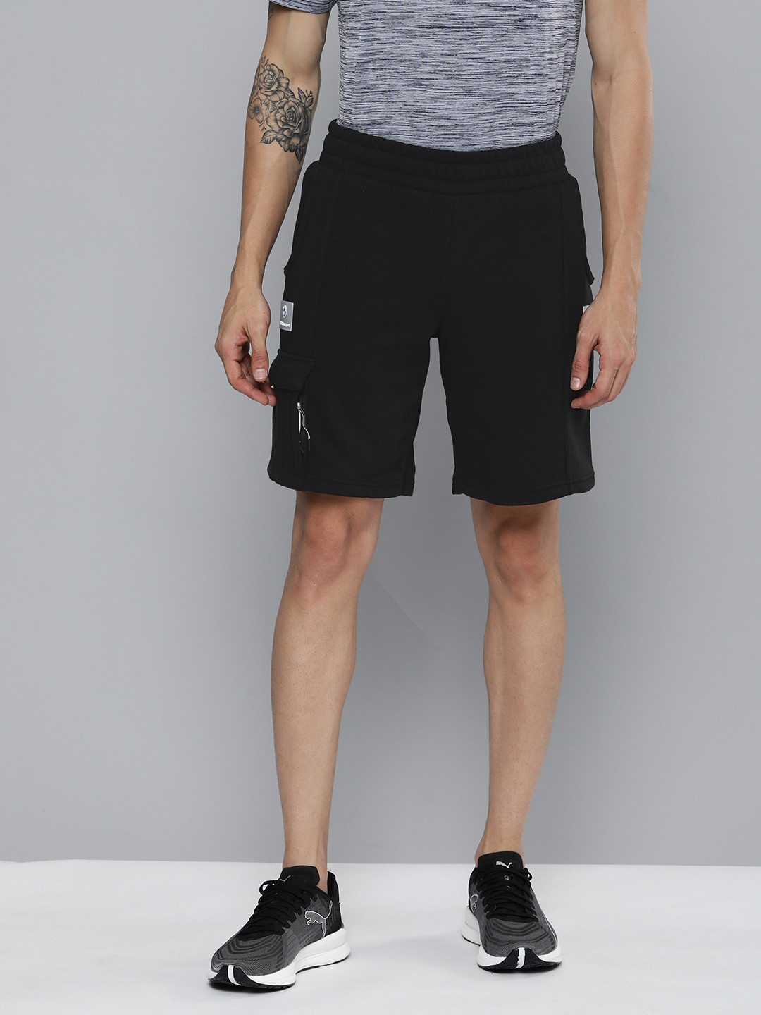 

PUMA Motorsport Men Black BMW Statement Regular fit Sports Motorsports Shorts