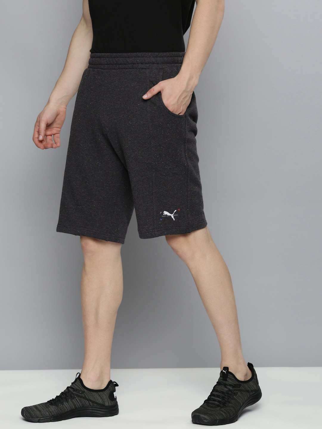 

PUMA Motorsport Men Grey Colourblocked BMW RE:Collection Sports Motorsports Shorts