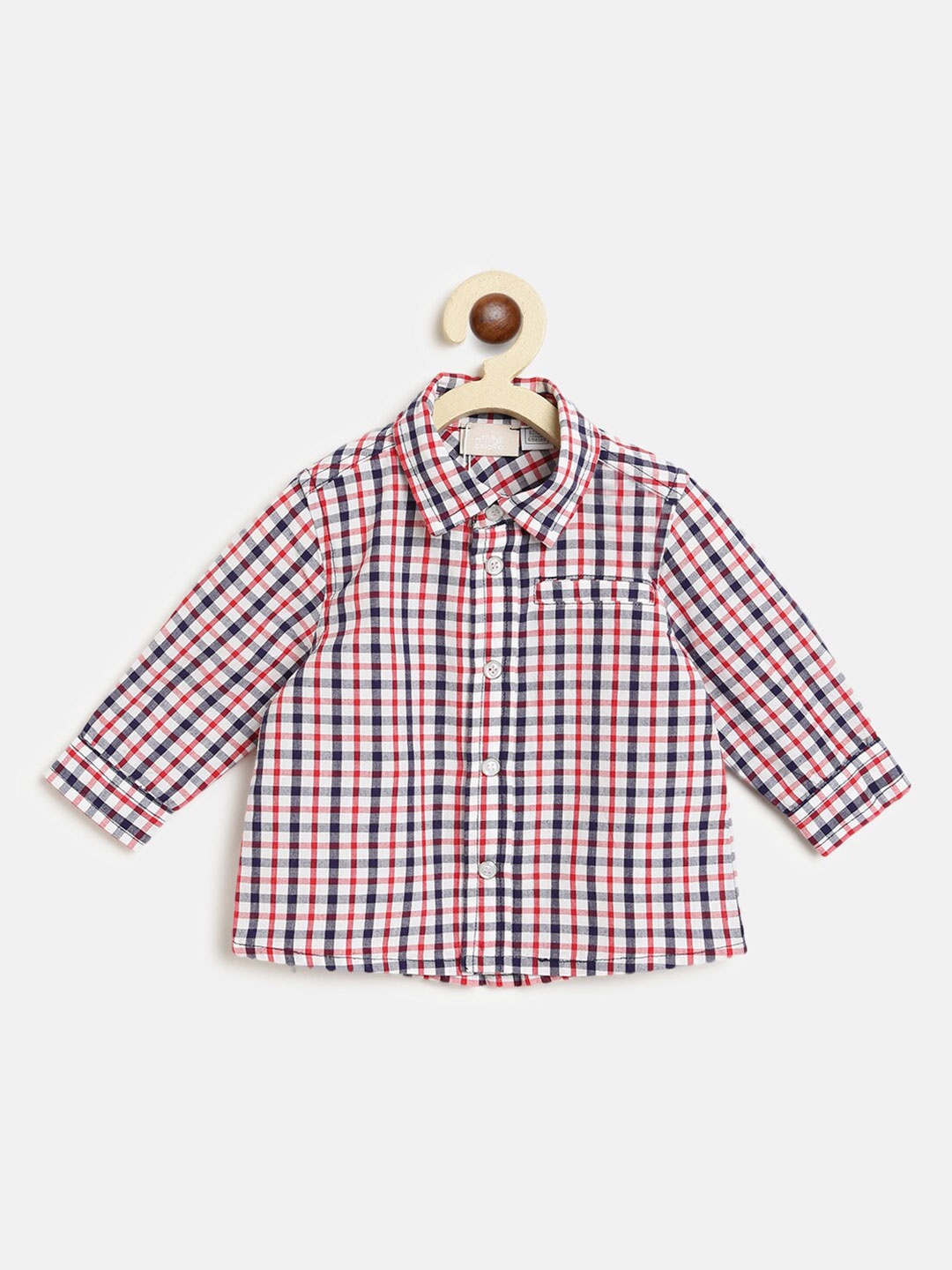 

Chicco Boys White Checked Casual Shirt