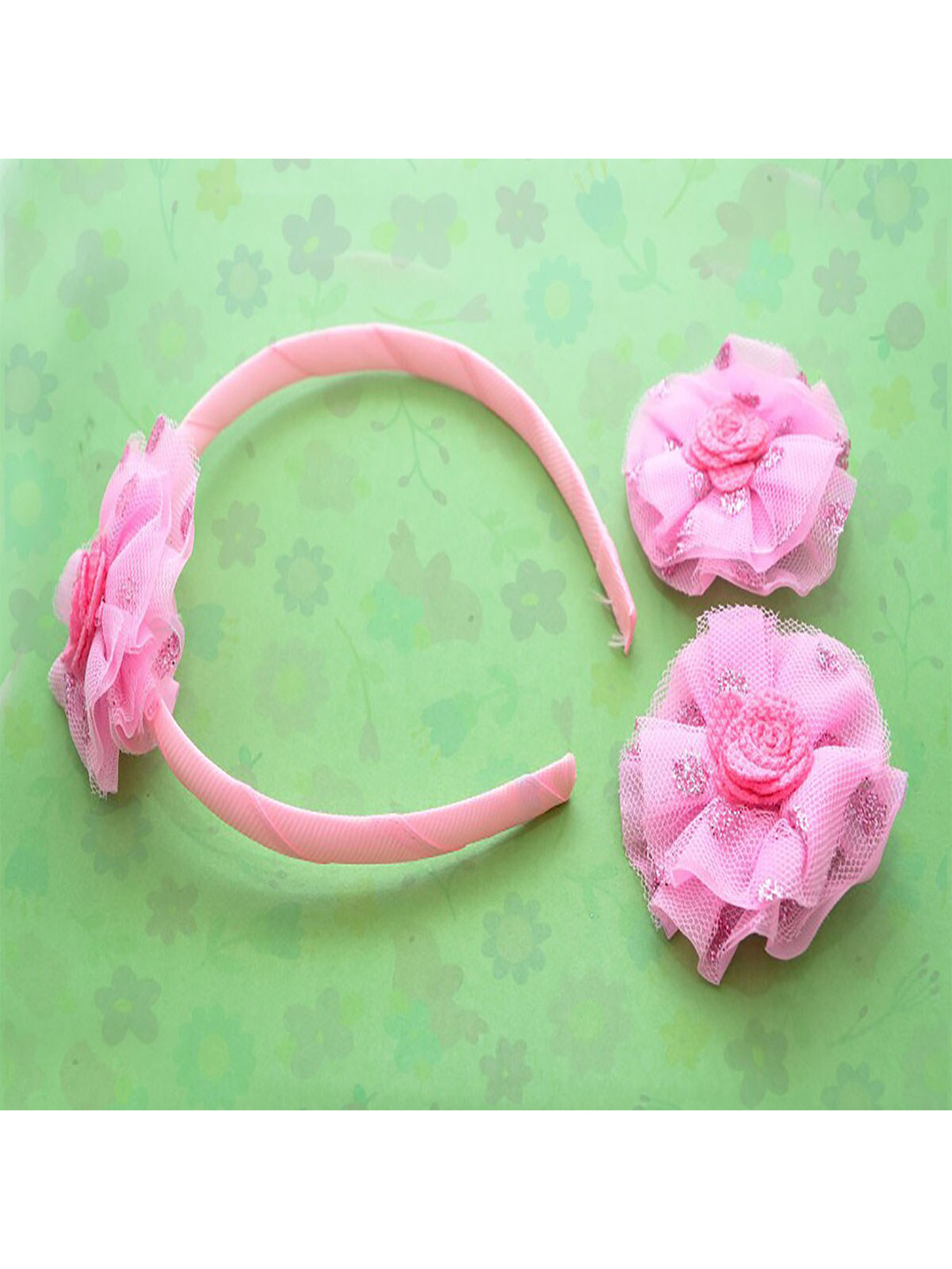 

Jewelz Women Pink Set of 3 Hair Accessory Set