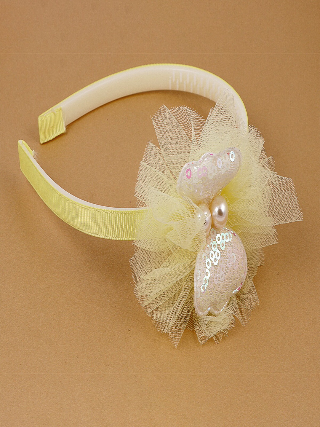 

Jewelz Women Yellow & White Embellished Hairband