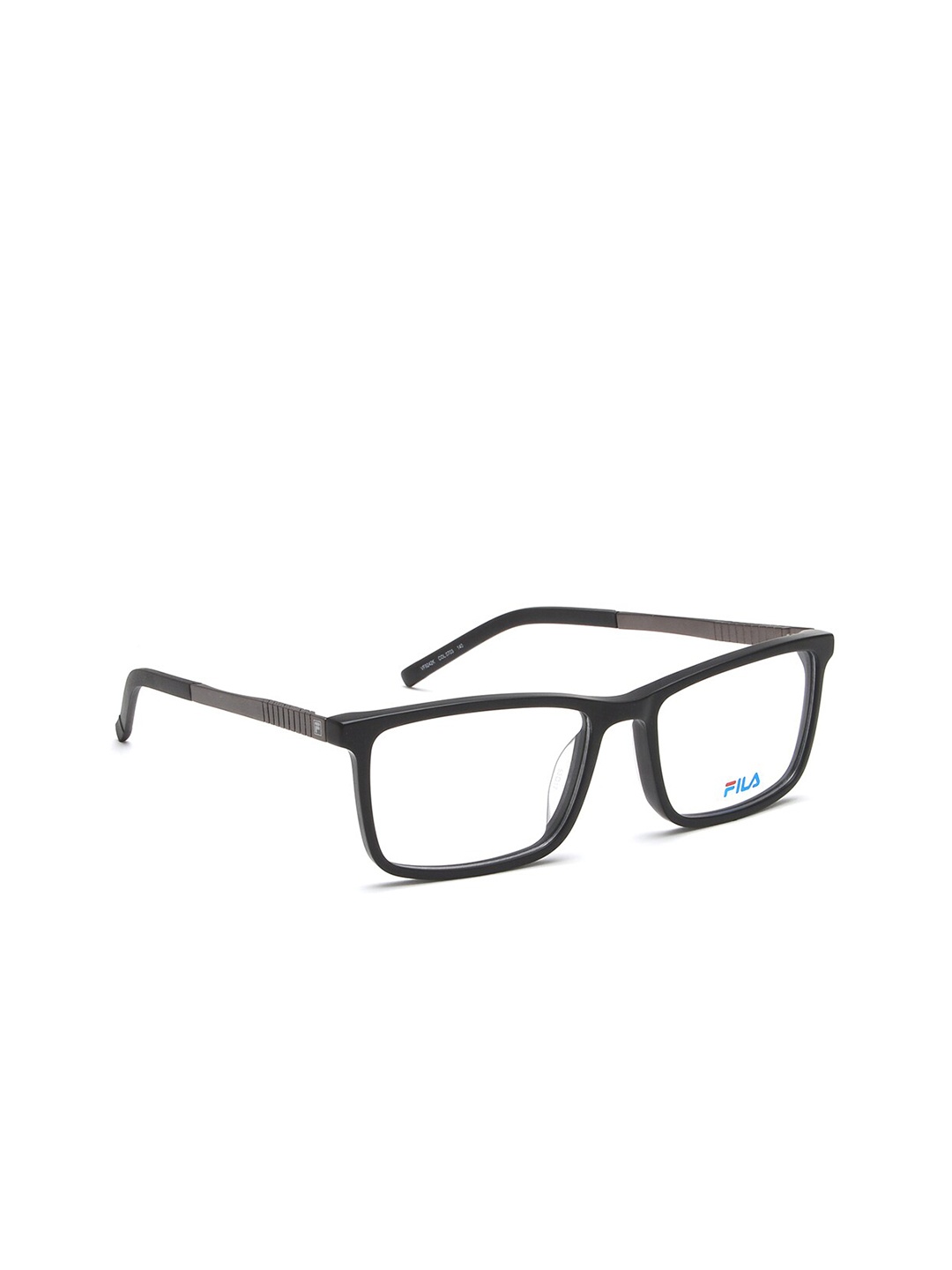 

FILA Men Transparent & Black Full Rim Rectangle Frames
