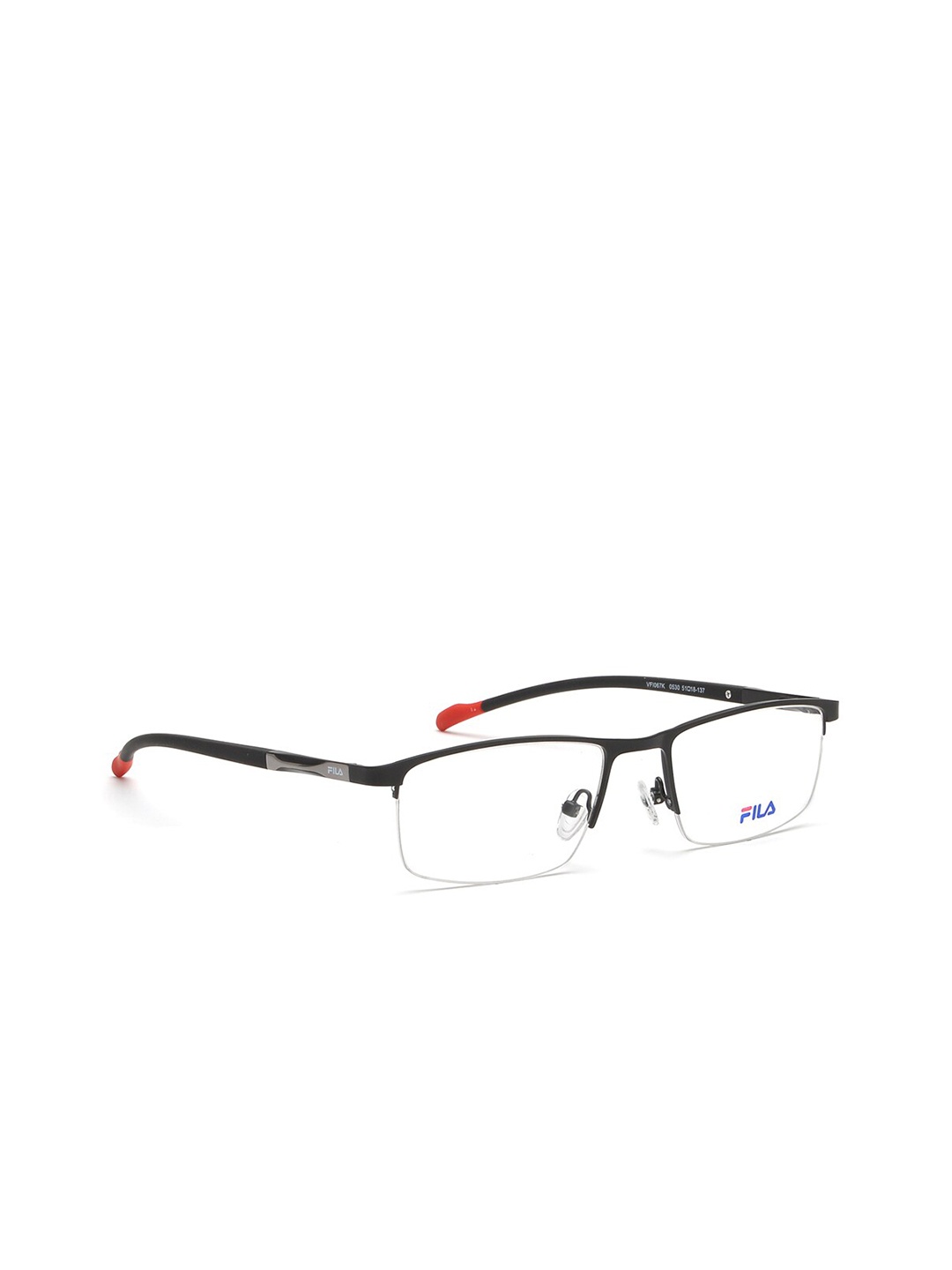 

FILA Men Black Half Rim Square Frames