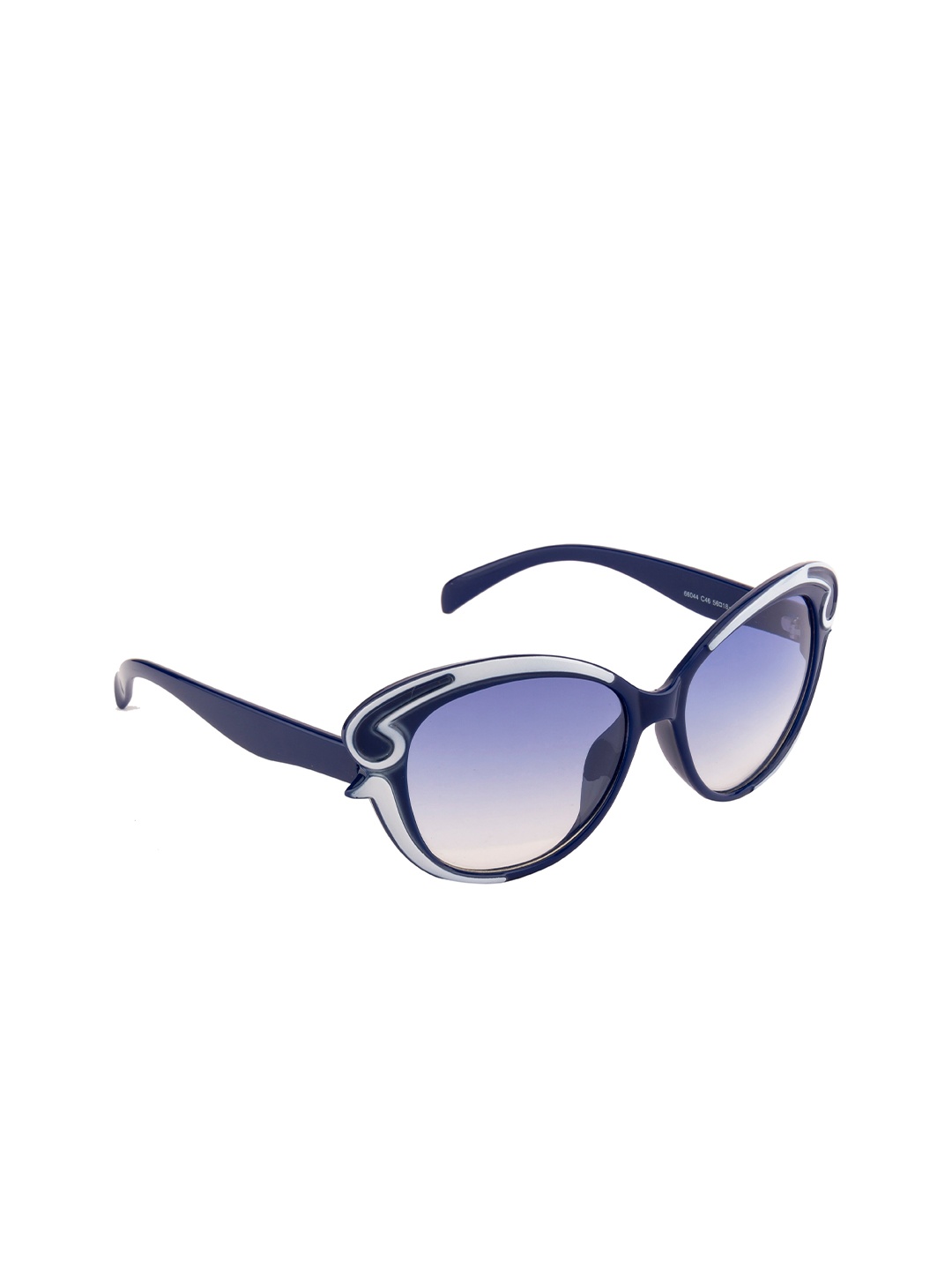 

Ted Smith Women Blue Lens & Blue Square Sunglasses with UV Protected Lens