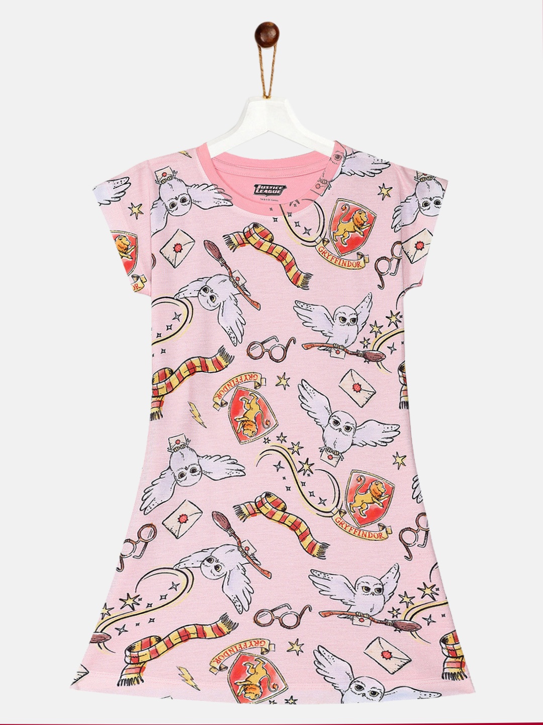 

YK Warner Bros Girls Pink Harry Potter T-shirt Dress