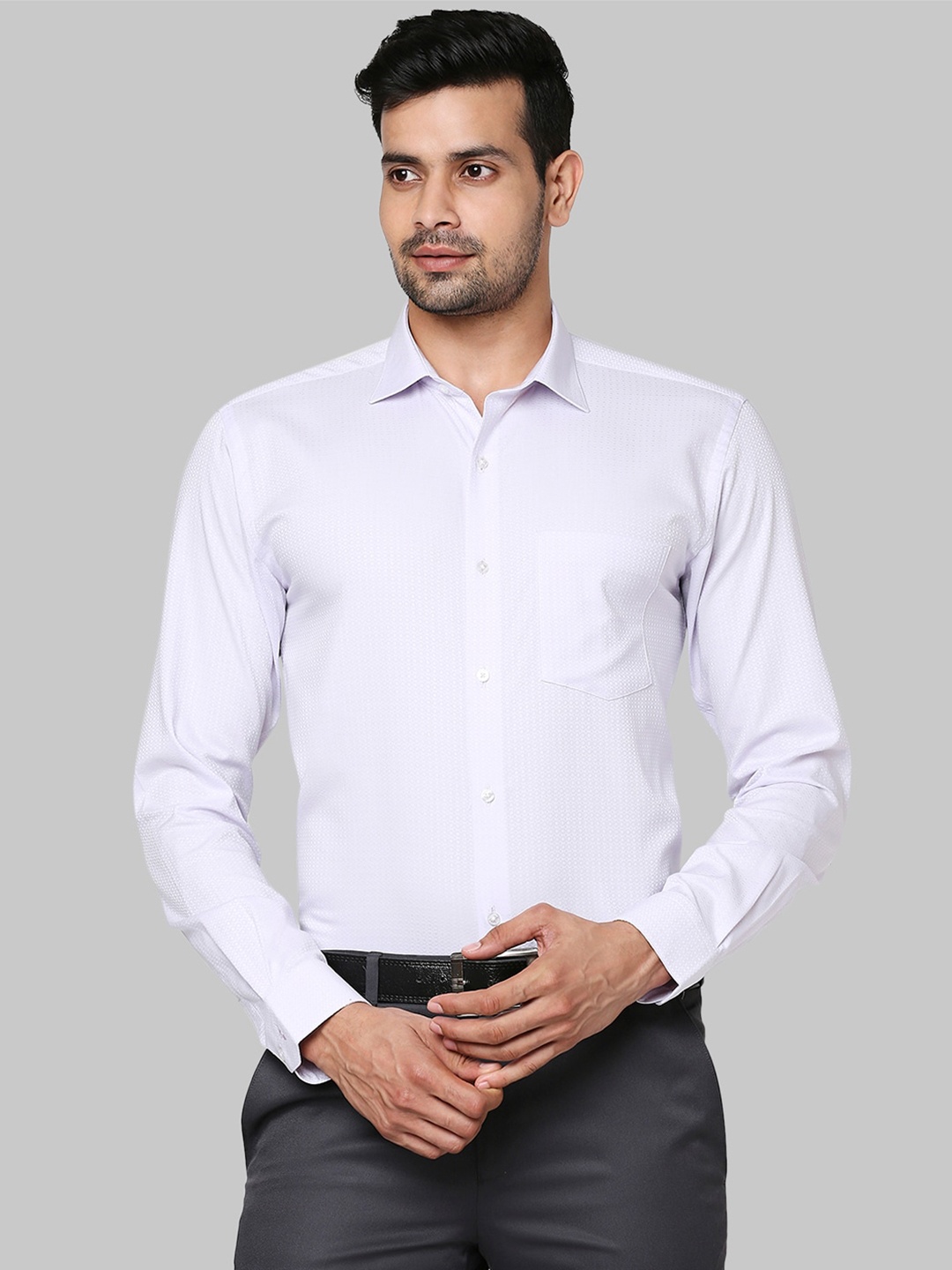 

Park Avenue Men Purple Slim Fit Formal Shirt