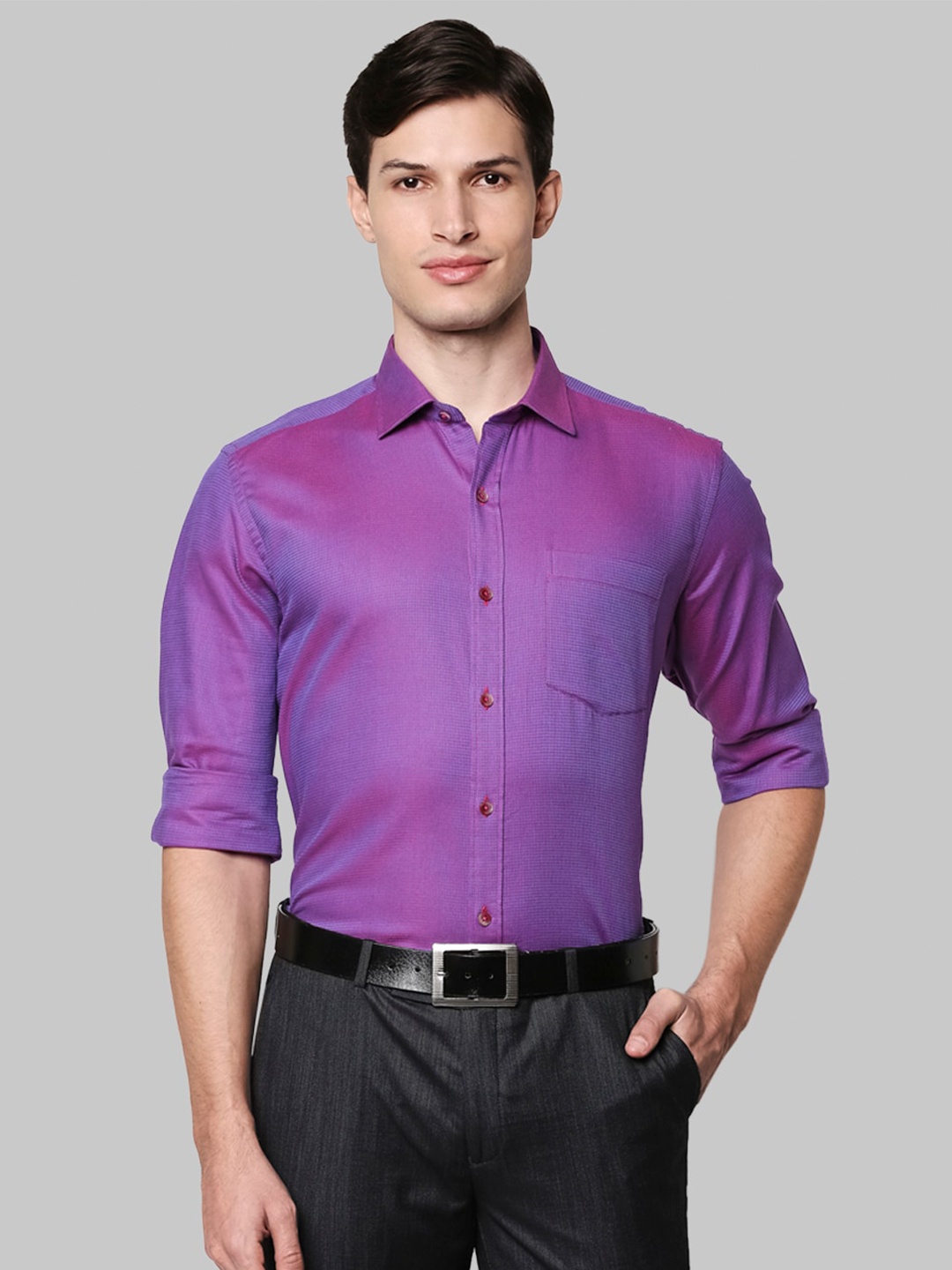 

Park Avenue Men Purple Formal Shirt