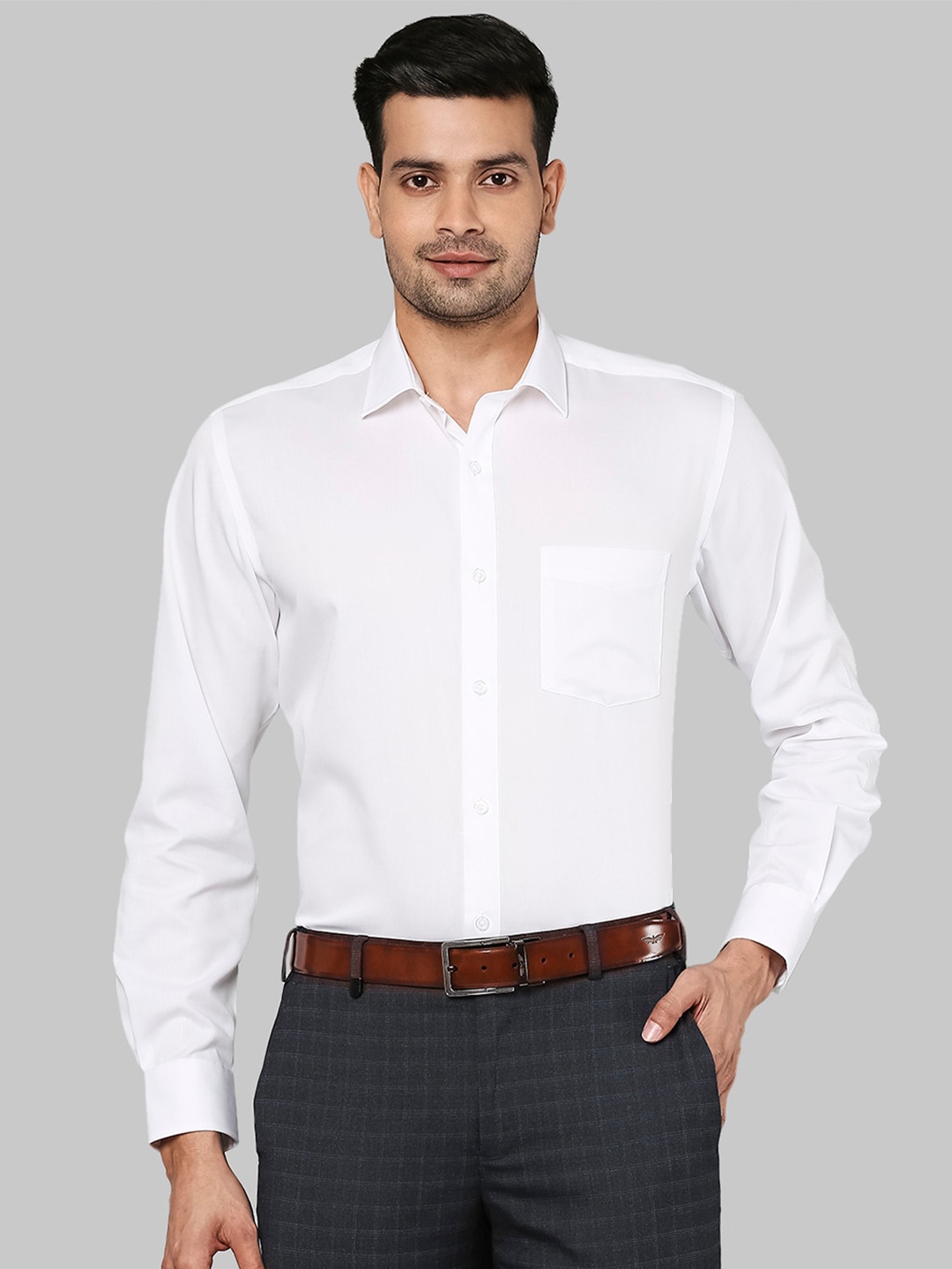 

Park Avenue Men White Formal Shirt