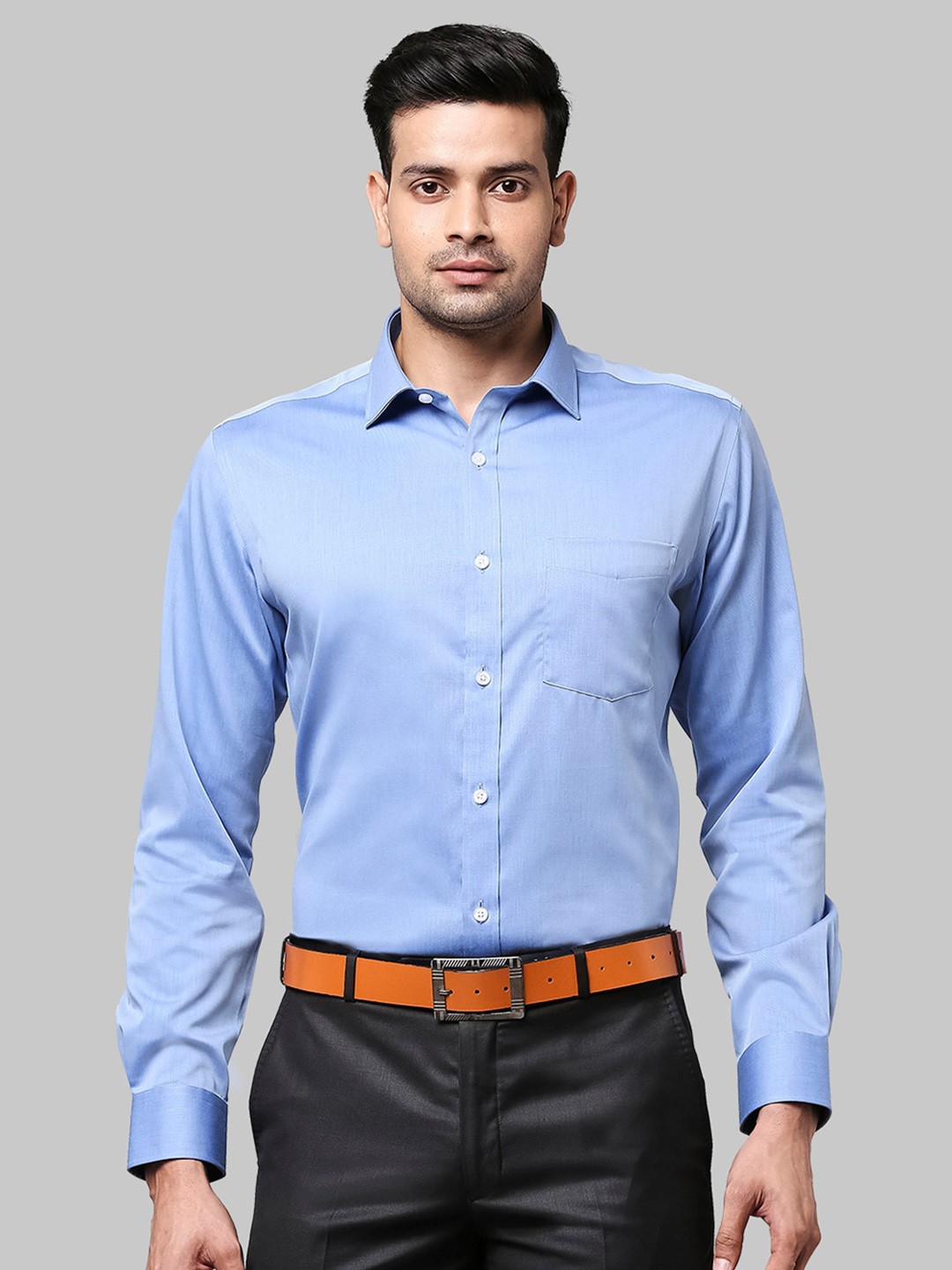 

Park Avenue Men Blue Formal Shirt